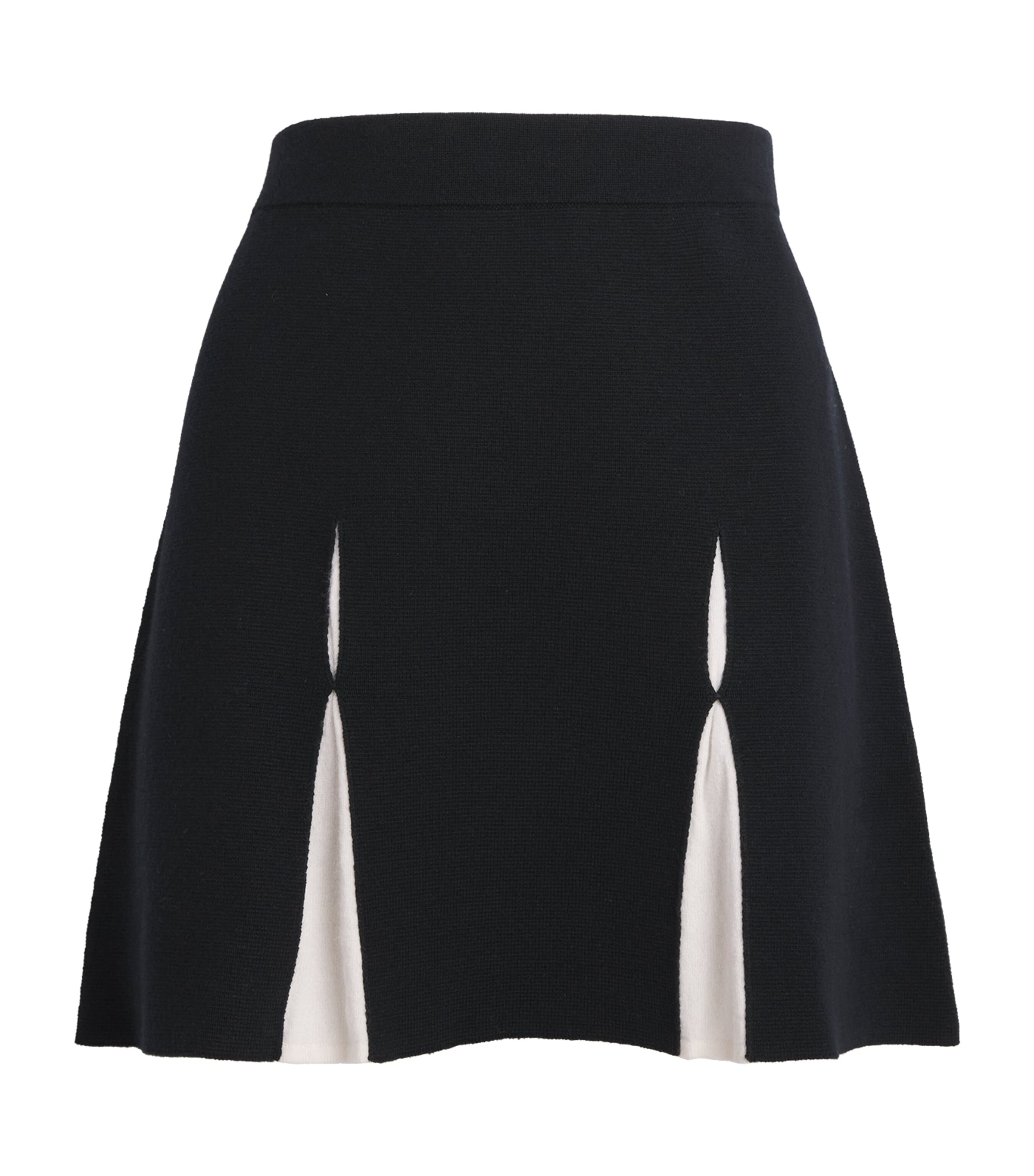 Claudie Pierlot Womens Wool-Cotton Knit Mini Skirt Dual Color