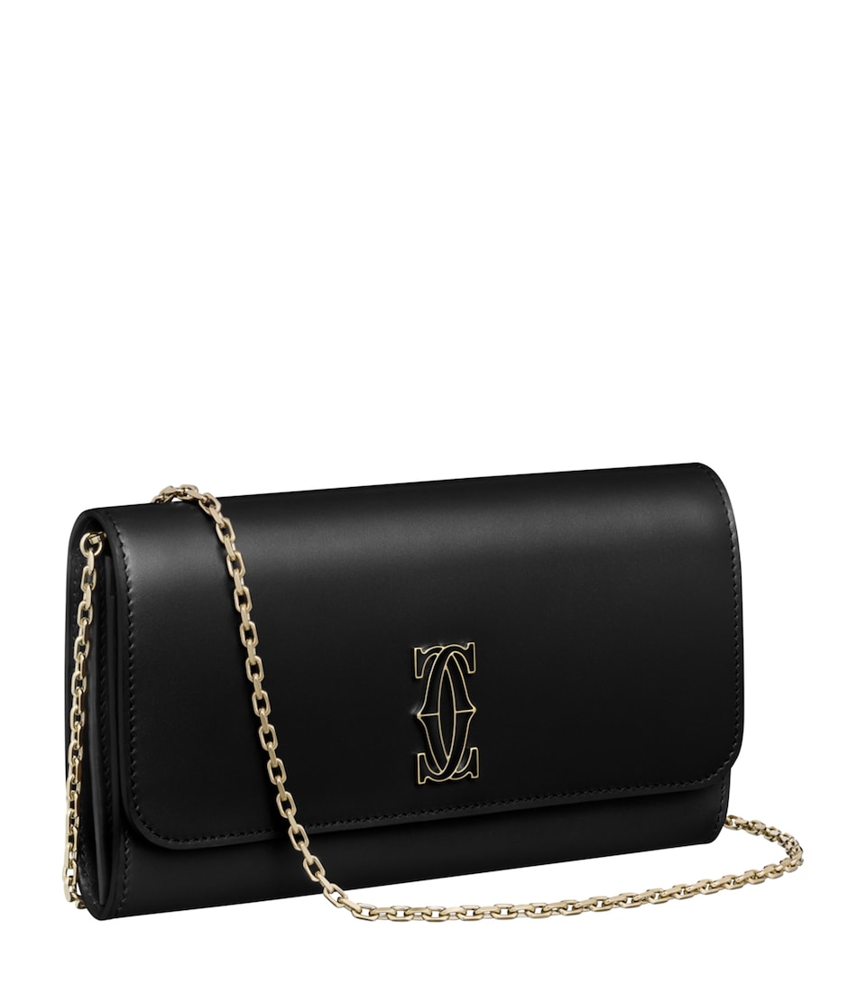 Leather C de Cartier Chain Wallet