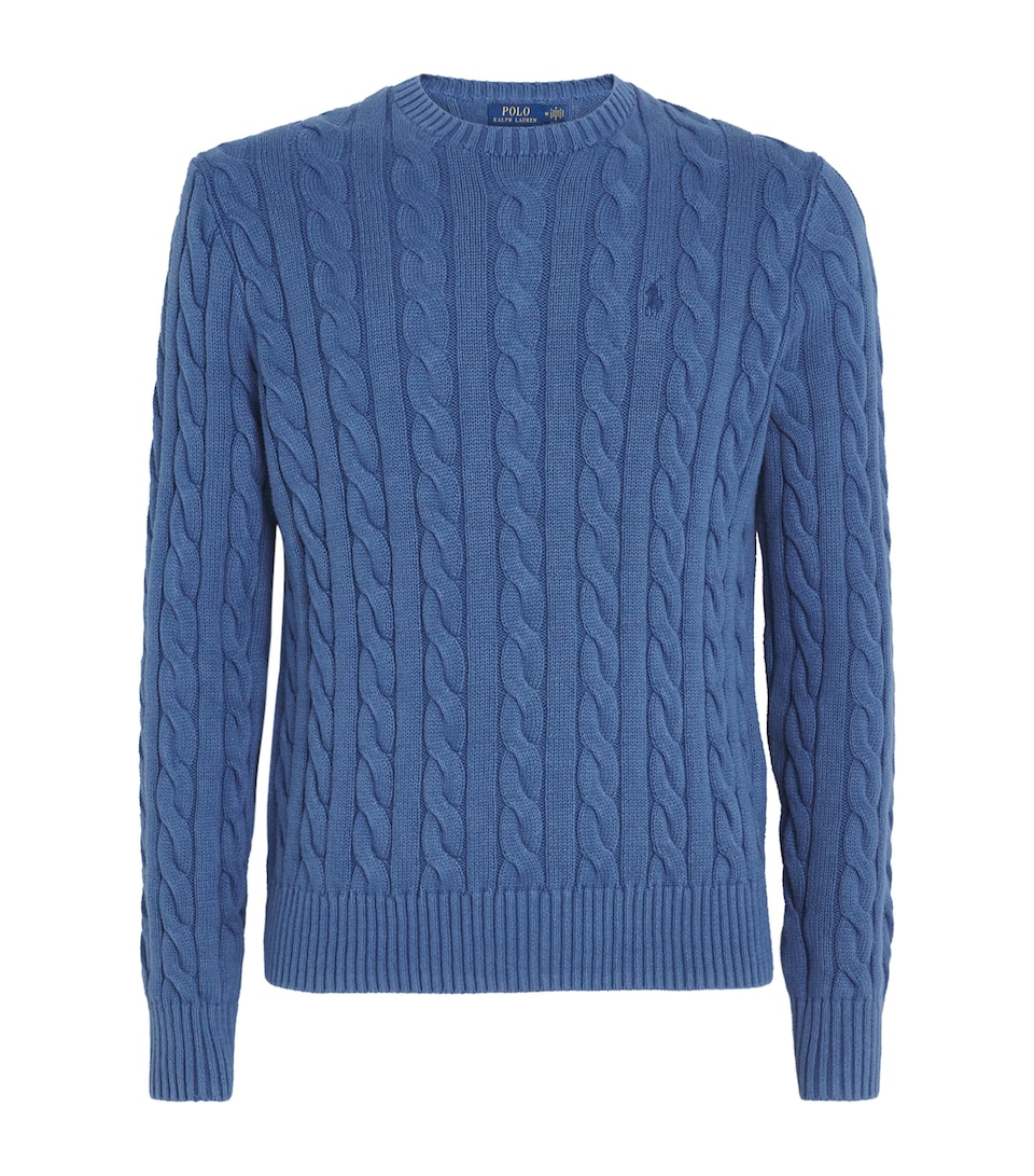 Polo Ralph Lauren Mens Cotton Crew-Neck Sweater Navy