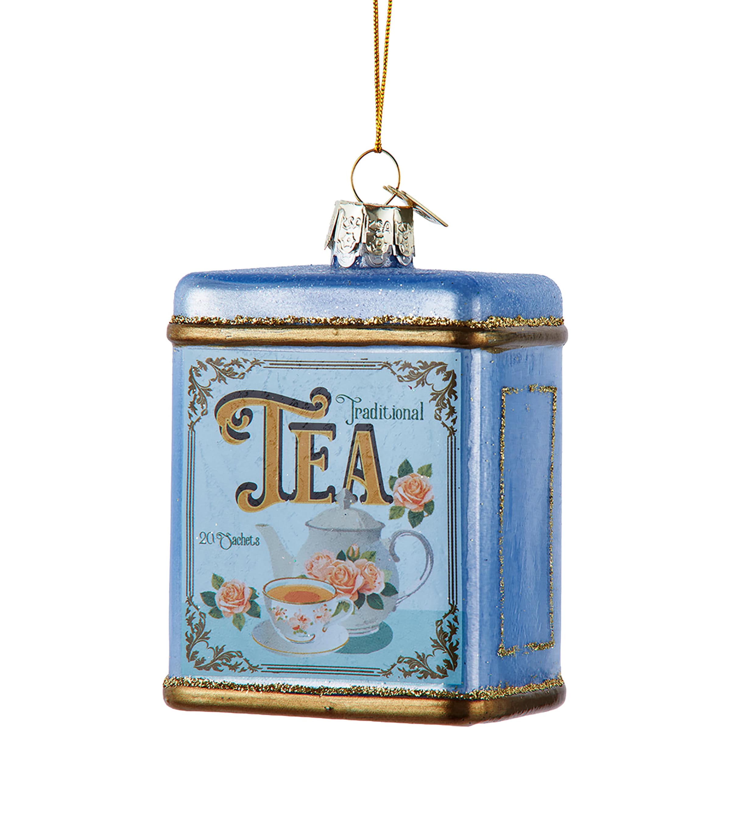Kurt.S.Adler Glass Tea Container Tree Decoration Asst.