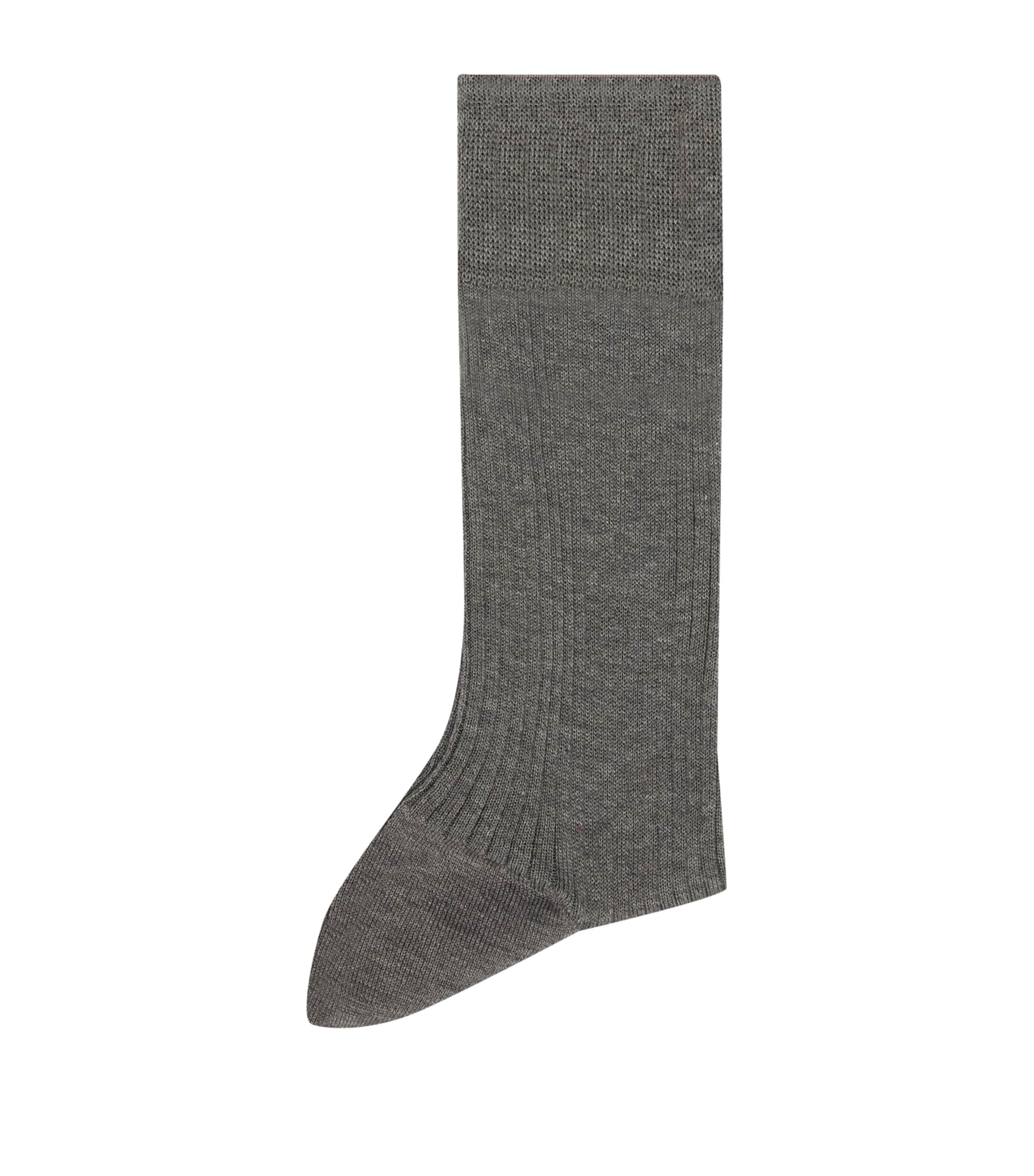 Doré Doré Mens Cotton Socks Grey