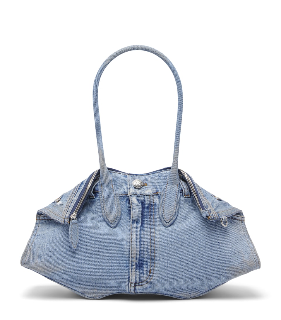 McQueen Denim Manta To-Handle Bag