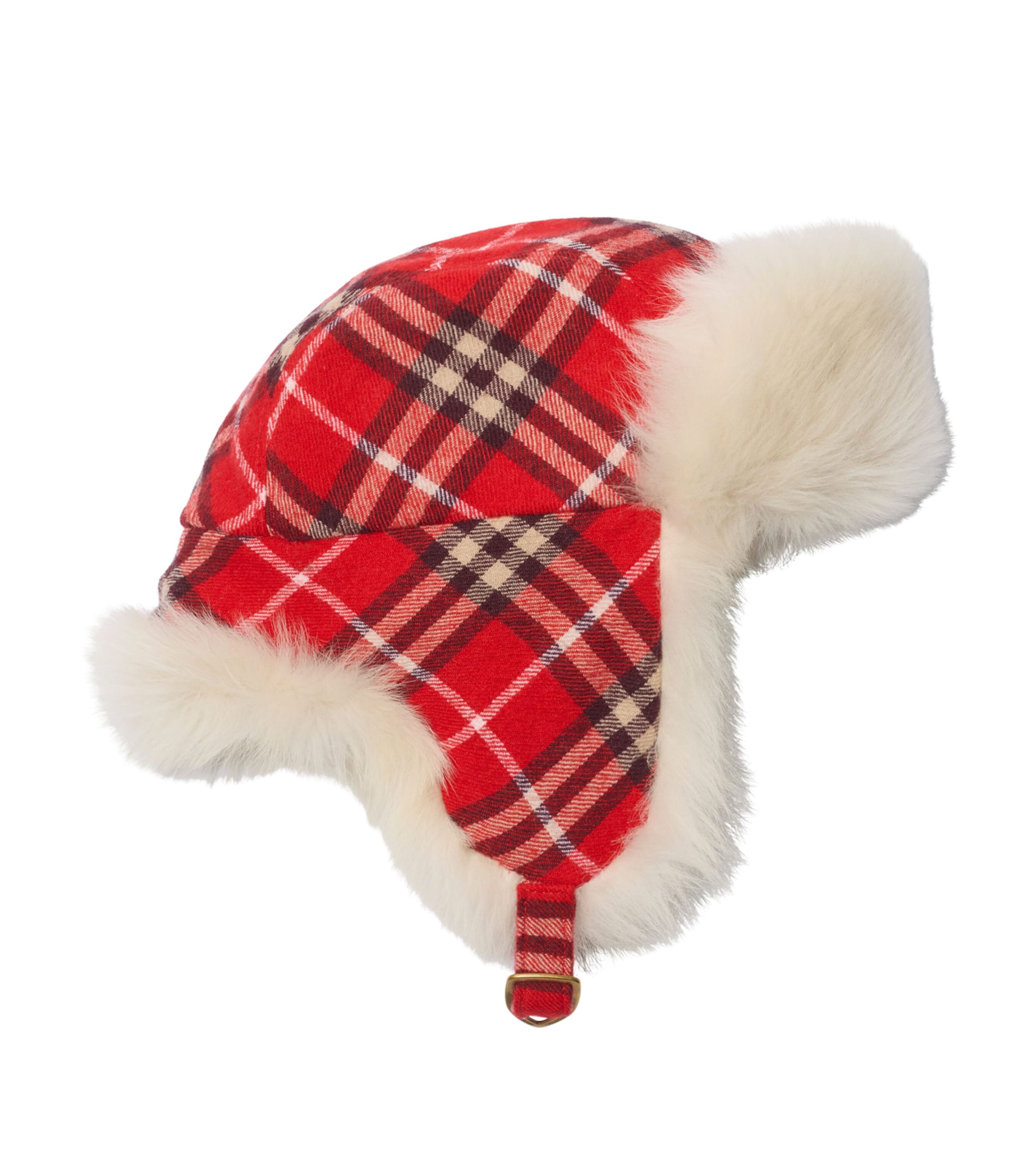 Wool Check Trapper Hat