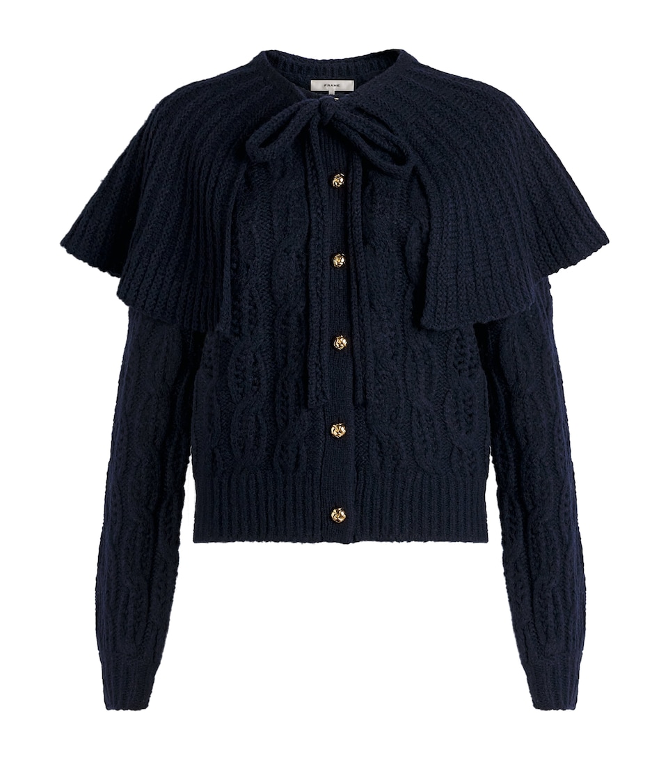 Merino Wool-Blend Cape Sweater