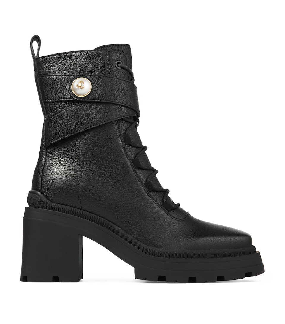 Noemi 80 Leather Biker Boots