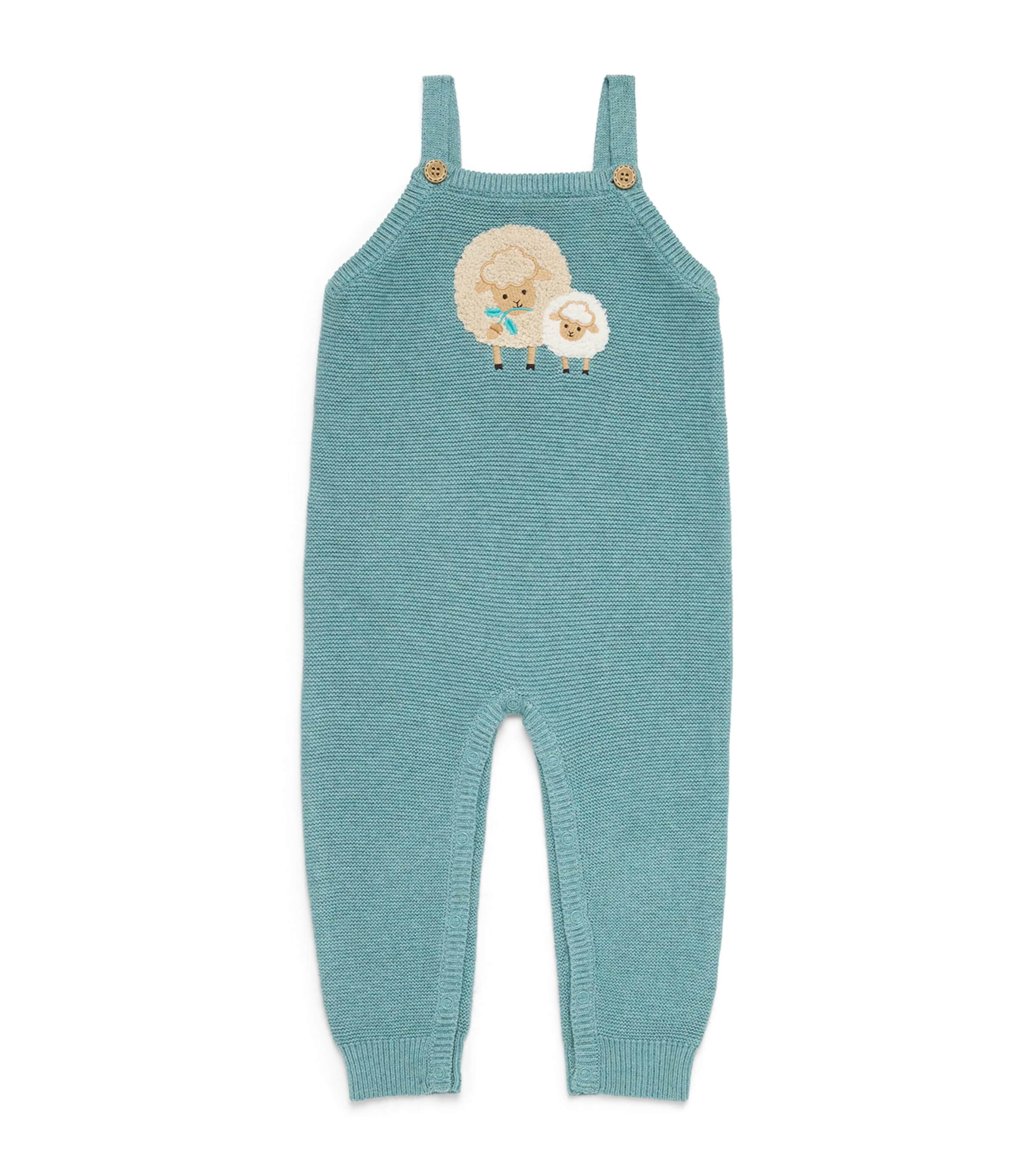 Organic Cotton-Wool Playsuit (0-18 Months)