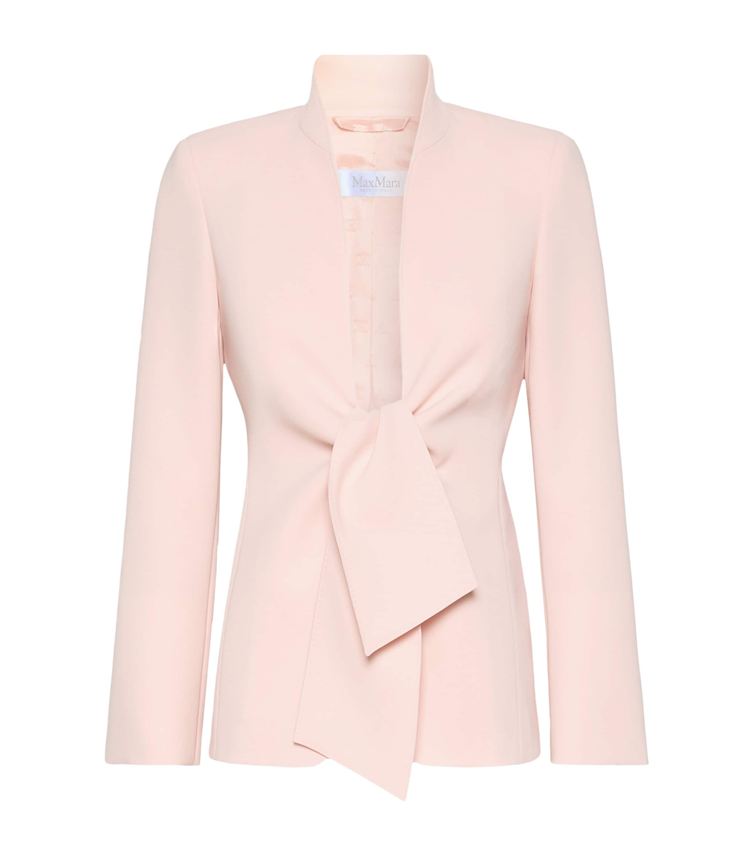 Max Mara Womens Sash-Tie Blazer Pink