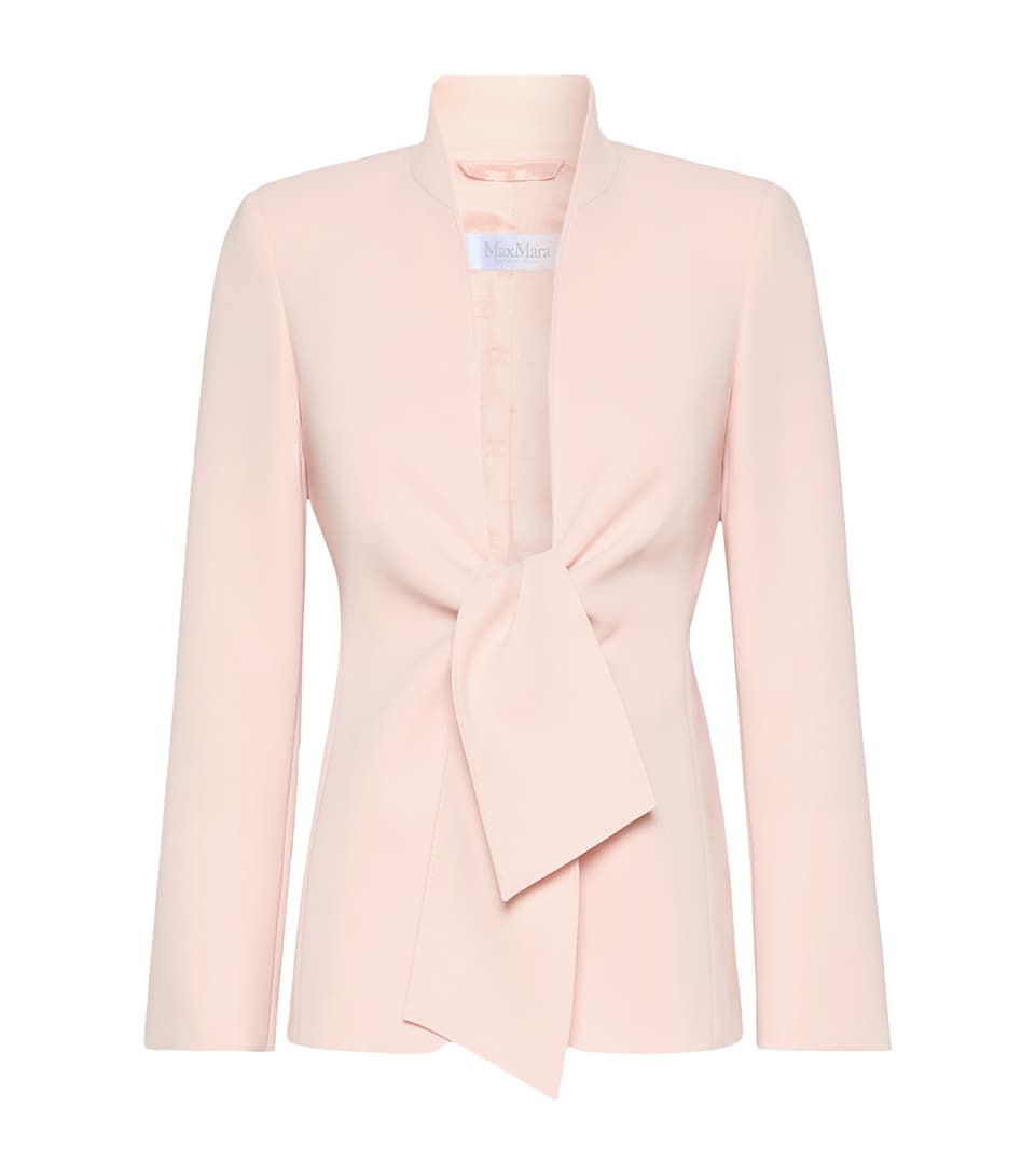 Max Mara Womens Sash-Tie Blazer Pink