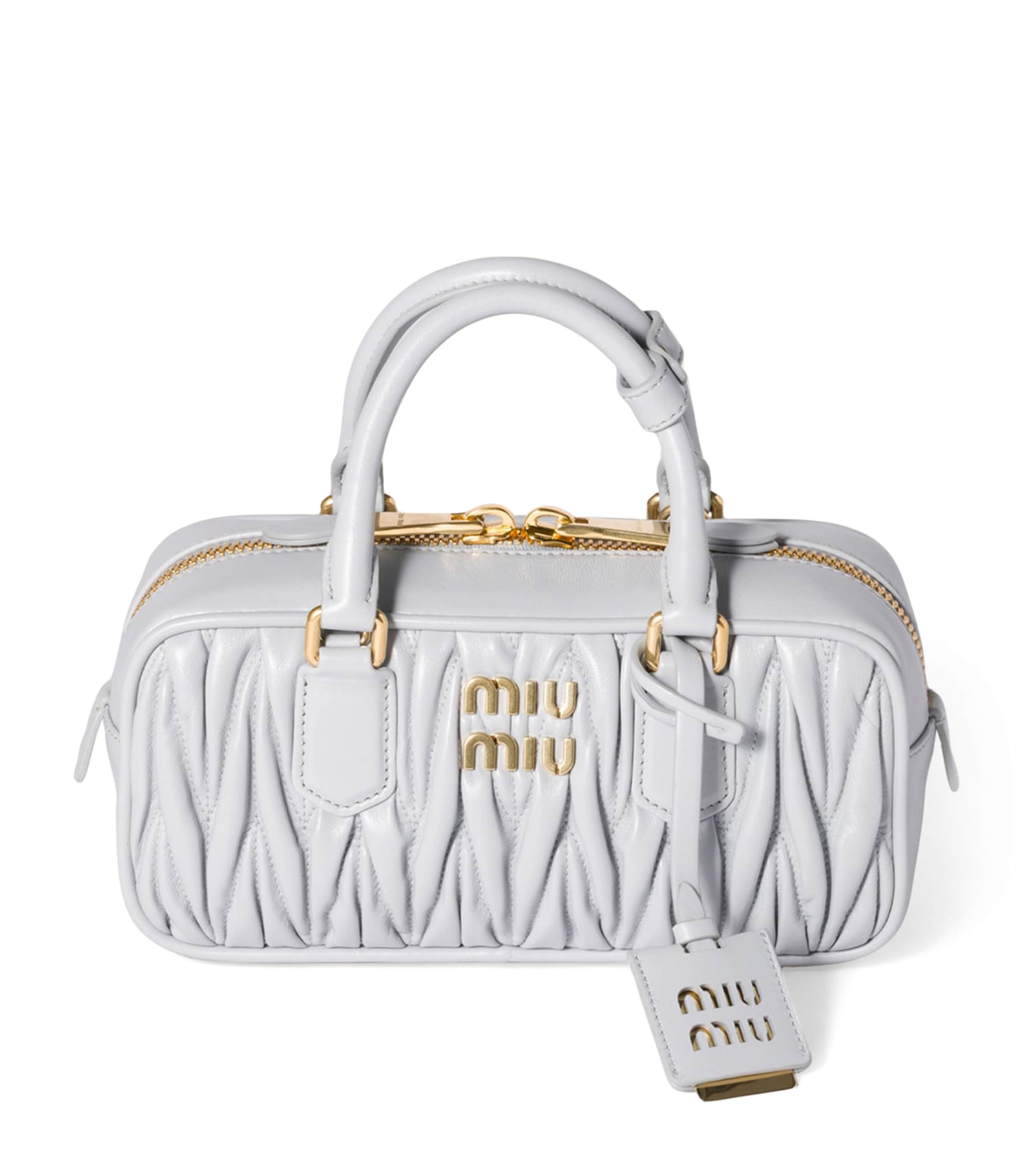 Nappa Leather Matelassé Arcadie Top-Handle Bag