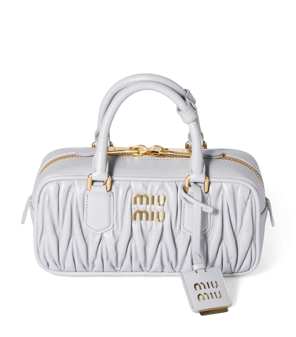 Nappa Leather Matelassé Arcadie Top-Handle Bag