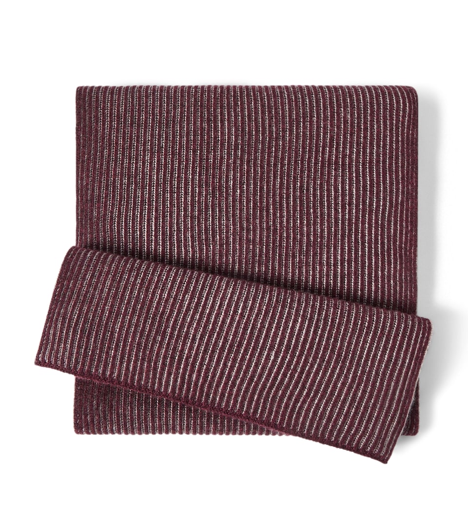 Brunello Cucinelli Cashmere Ribbed Scarf