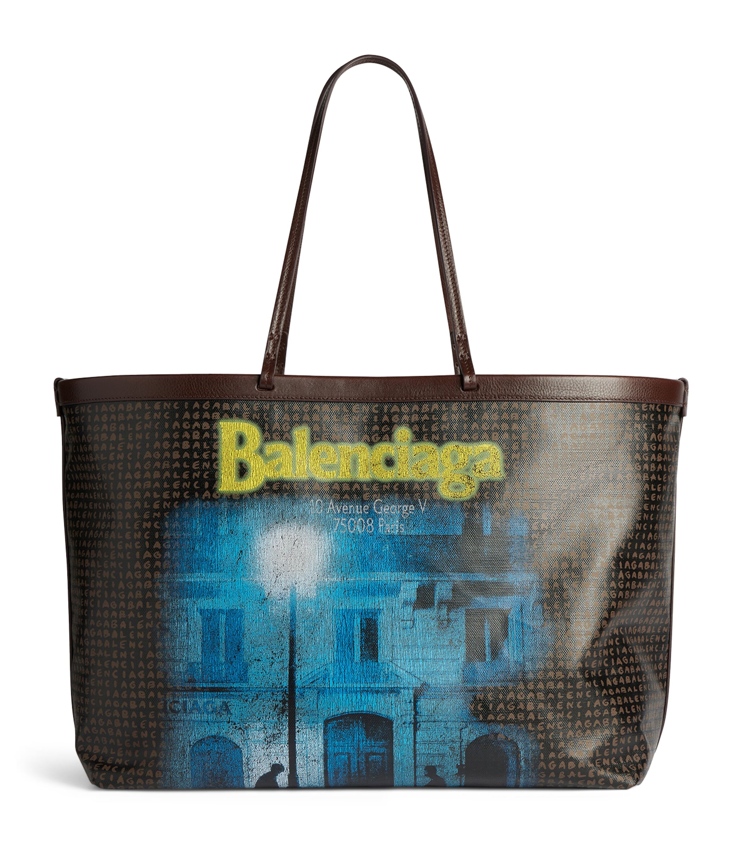 Balenciaga Large Coated Canvas Select Tote Bag
