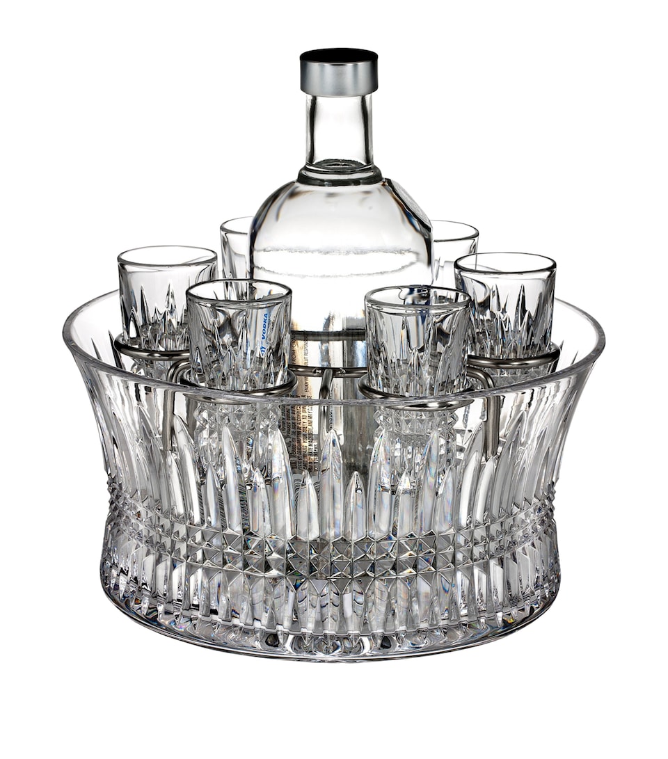 Waterford Lismore Diamond Vodka Set Clear