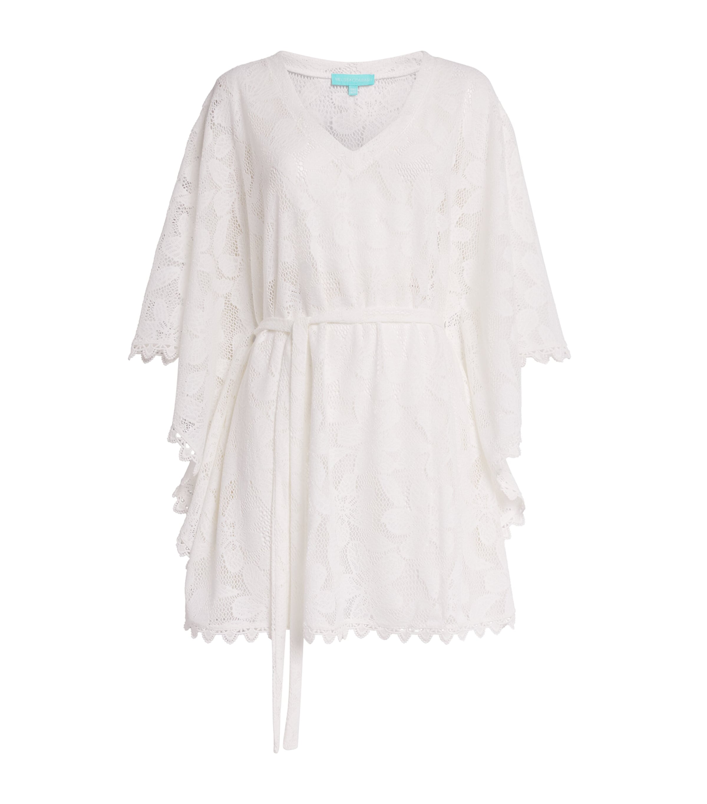 Melissa Odabash Womens Tie-Waist Petra Kaftan White