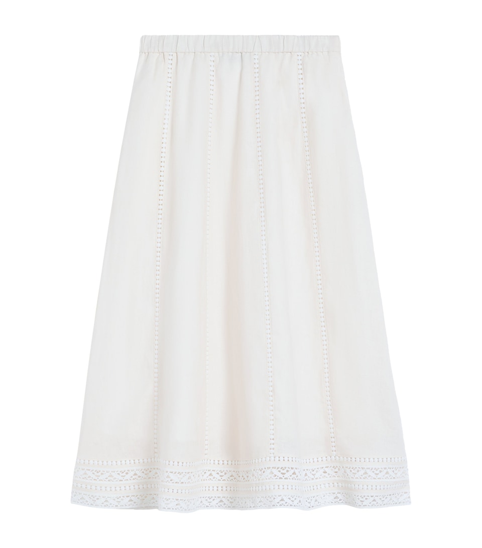 Linen Midi Skirt