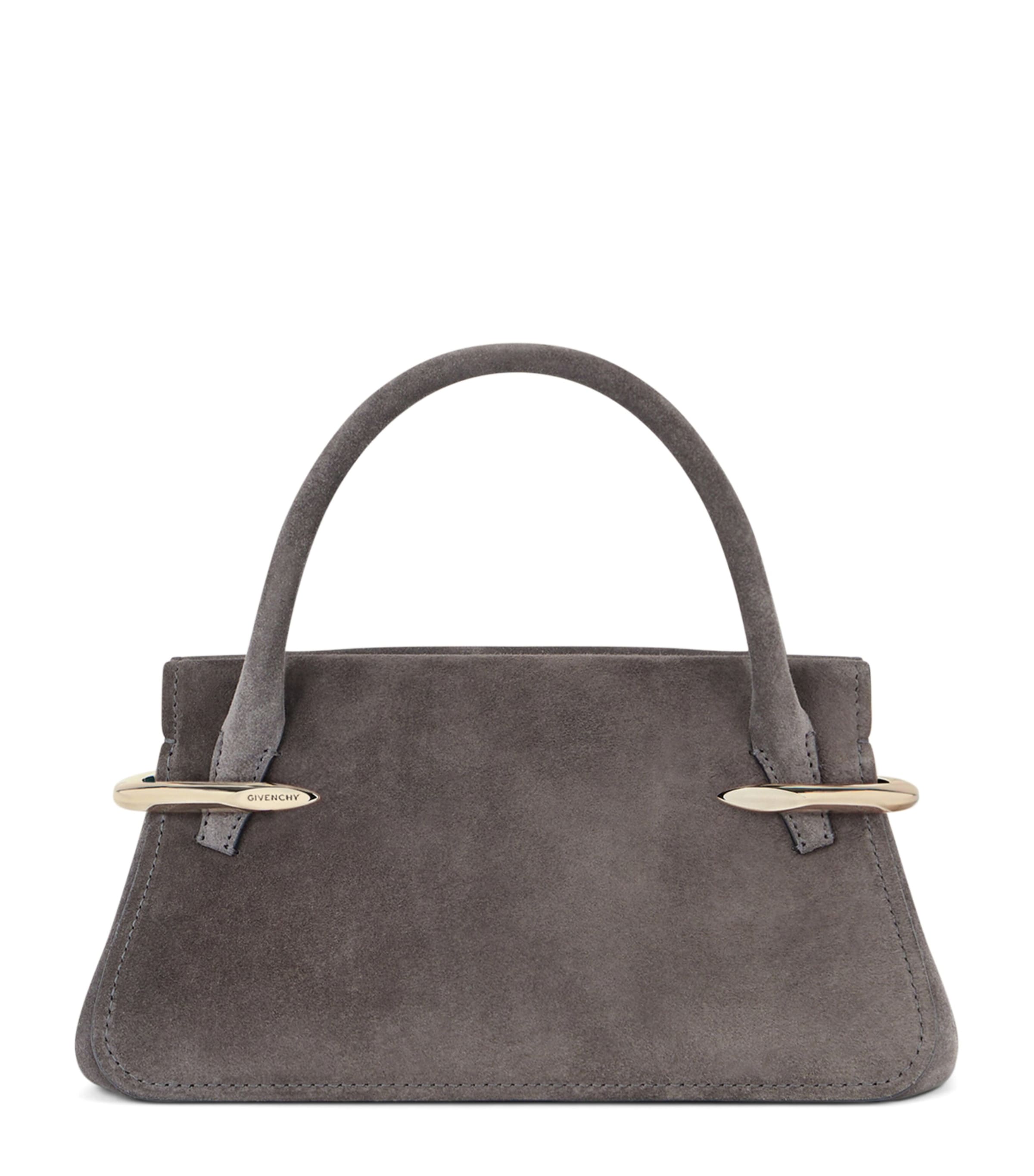 Givenchy Mini Suede Pinch Top-Handle Bag