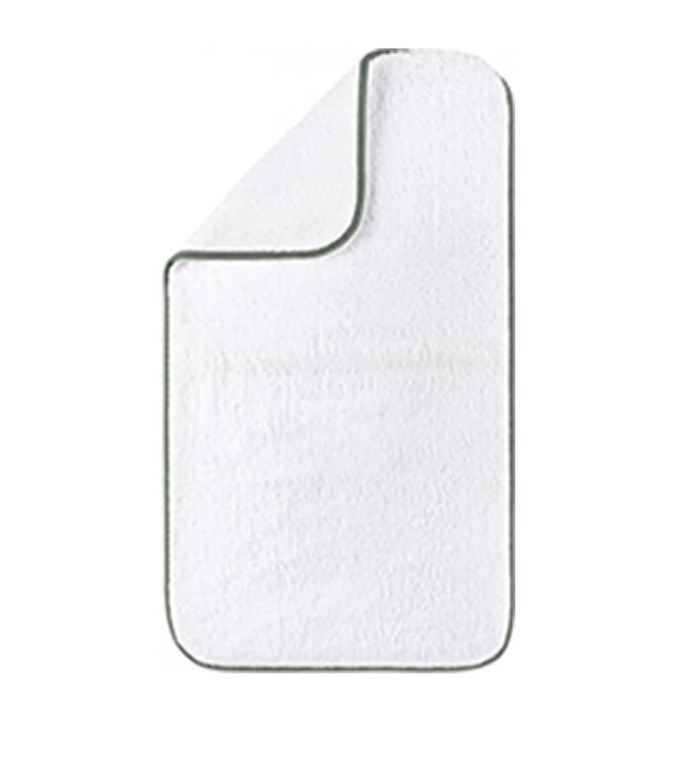 GRACCIOZA Egyptian Cotton Portobello Bath Mat (60cm x 100cm) Jade