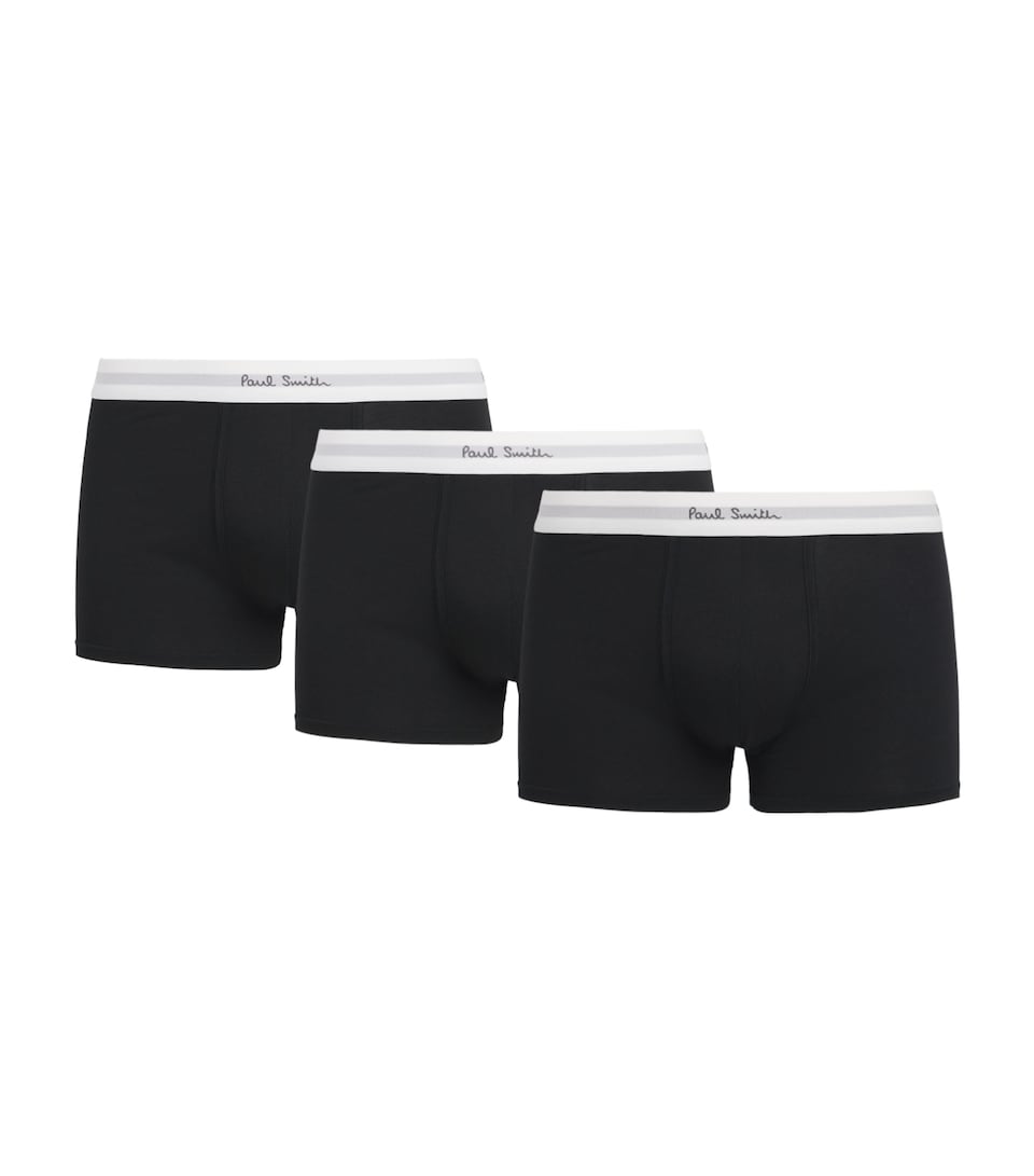 Paul Smith Mens Stretch-Organic Cotton Trunks (Pack of 3)