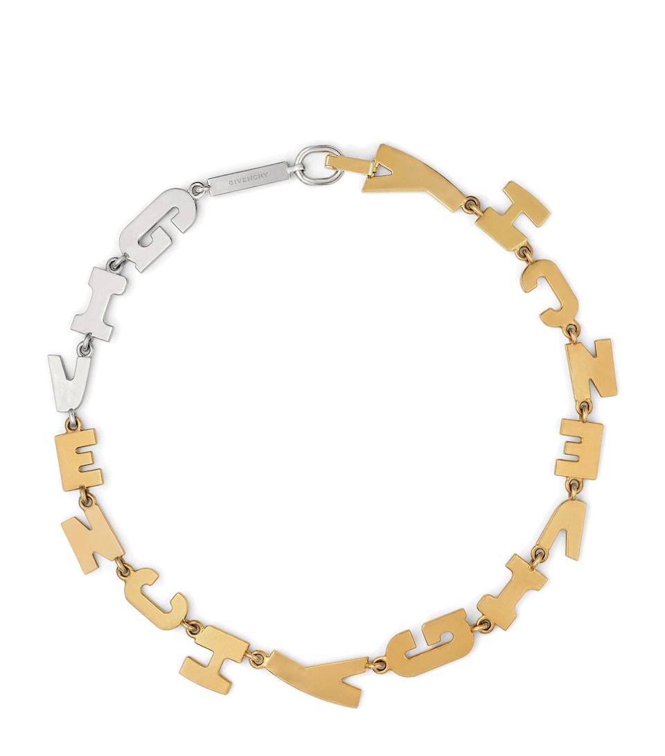 Givenchy Letters Chain Necklace