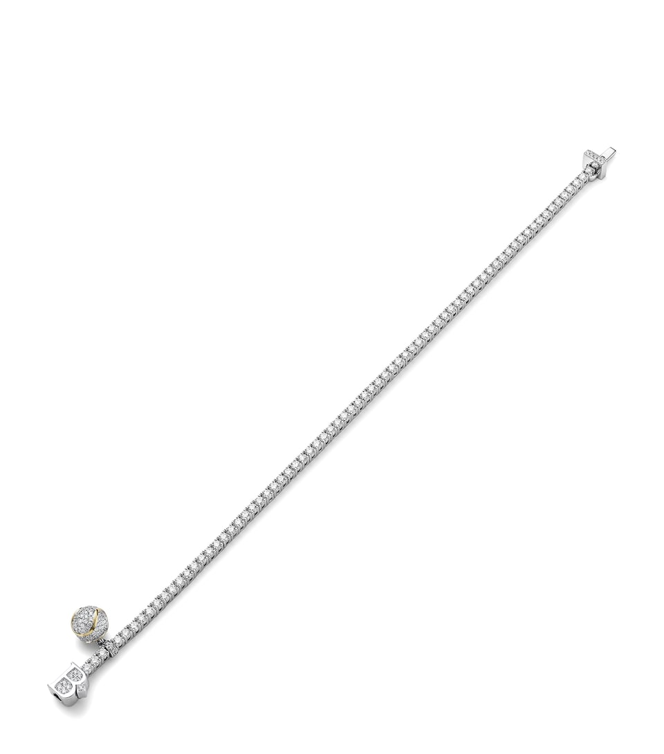 Boodles Platinum and Diamond Tennis Bracelet Platinum