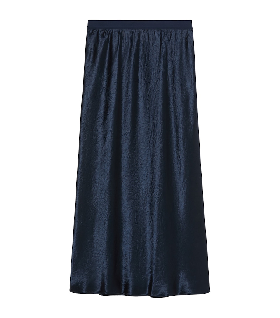 Marina Rinaldi Womens Elasticated-Waist Maxi Skirt Midnightblue