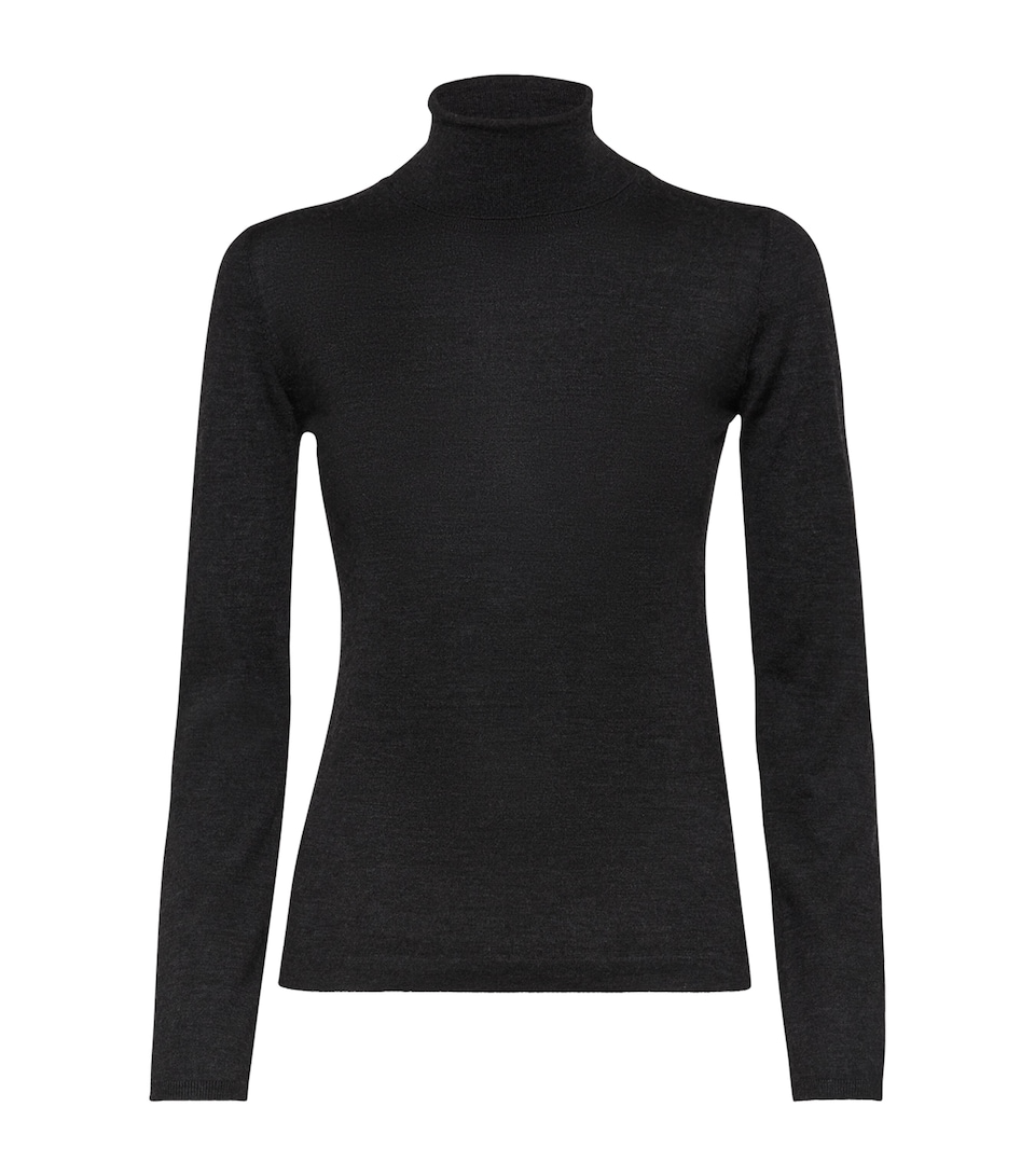 Brunello Cucinelli Womens Cashmere-Silk Turtleneck Sweater
