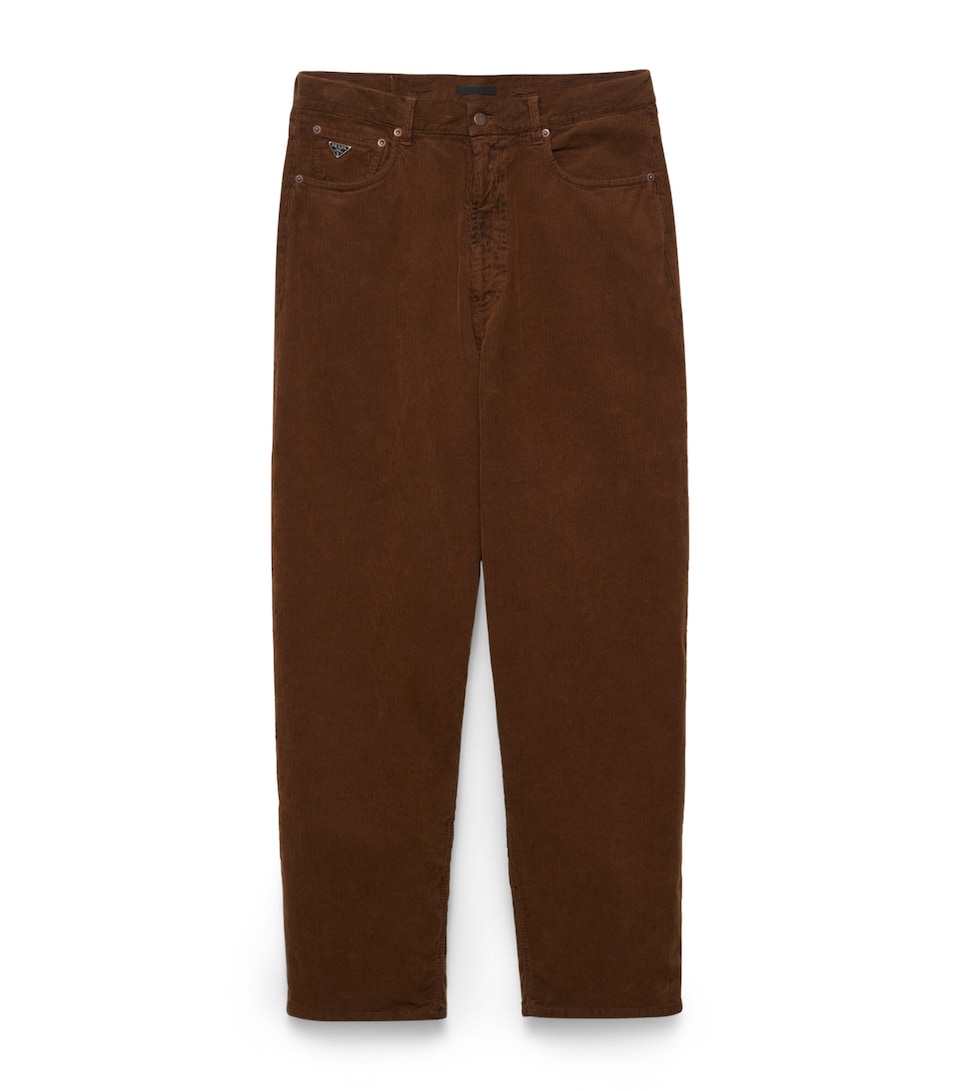 Corduroy Wide-Leg Trousers