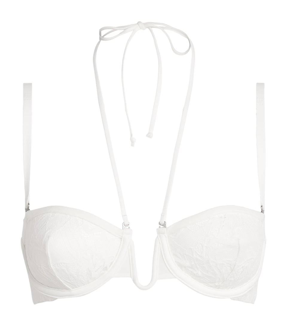Wolford Womens Lace Multiway Strapless Bra Salt