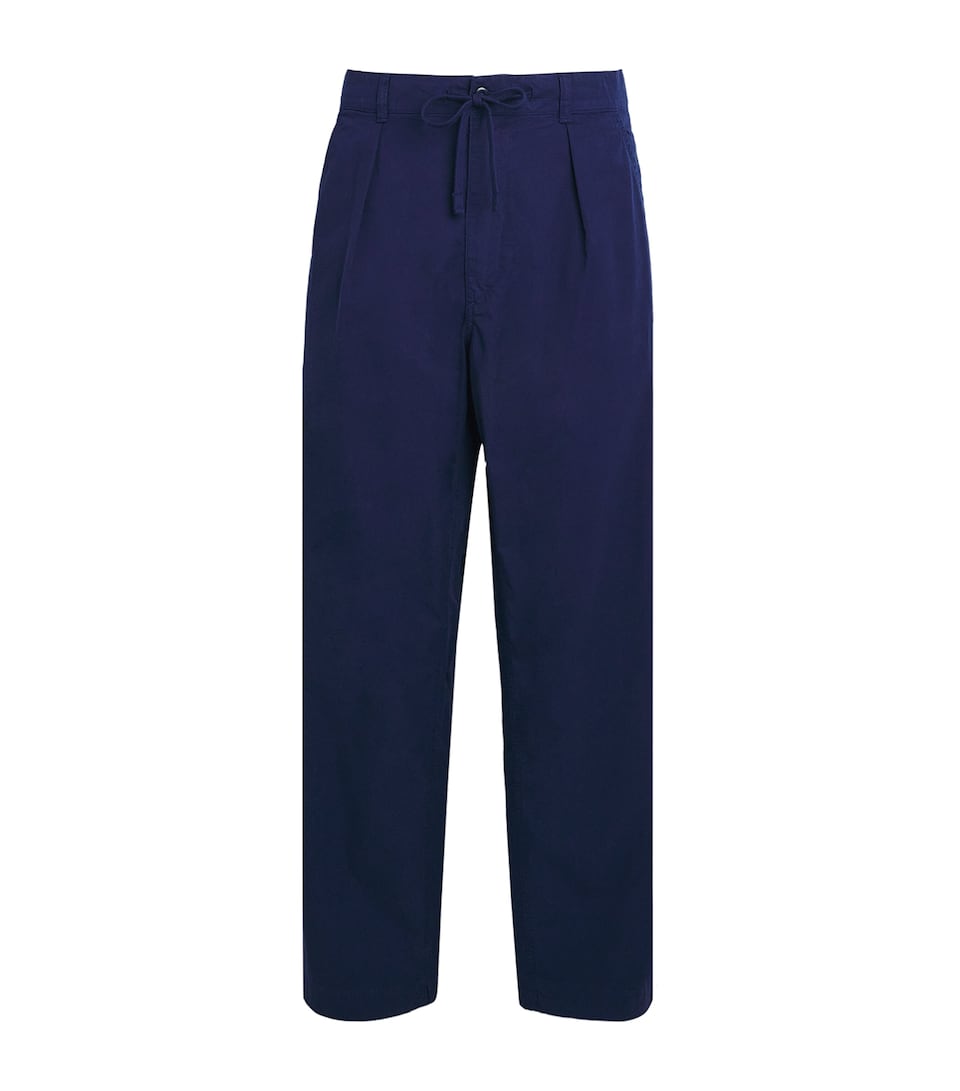 Stretch-Cotton Twill Prepster Trousers