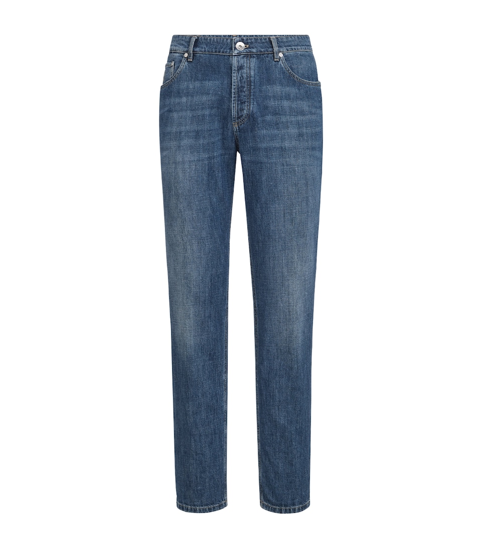 Brunello Cucinelli Mens Lightweight Straight Jeans
