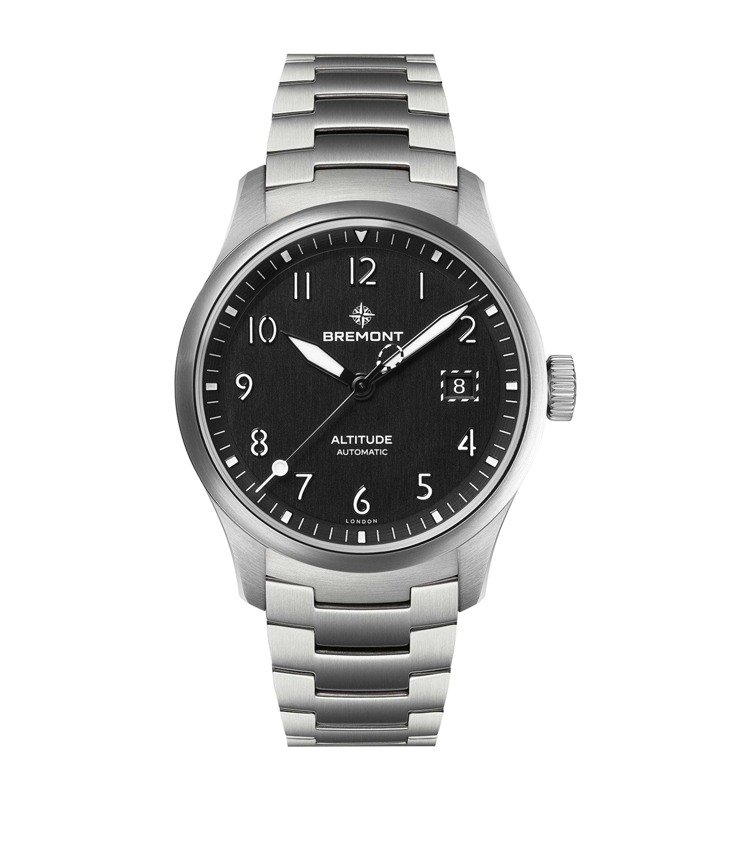Stainless Steel Altitude Date Watch 39mm