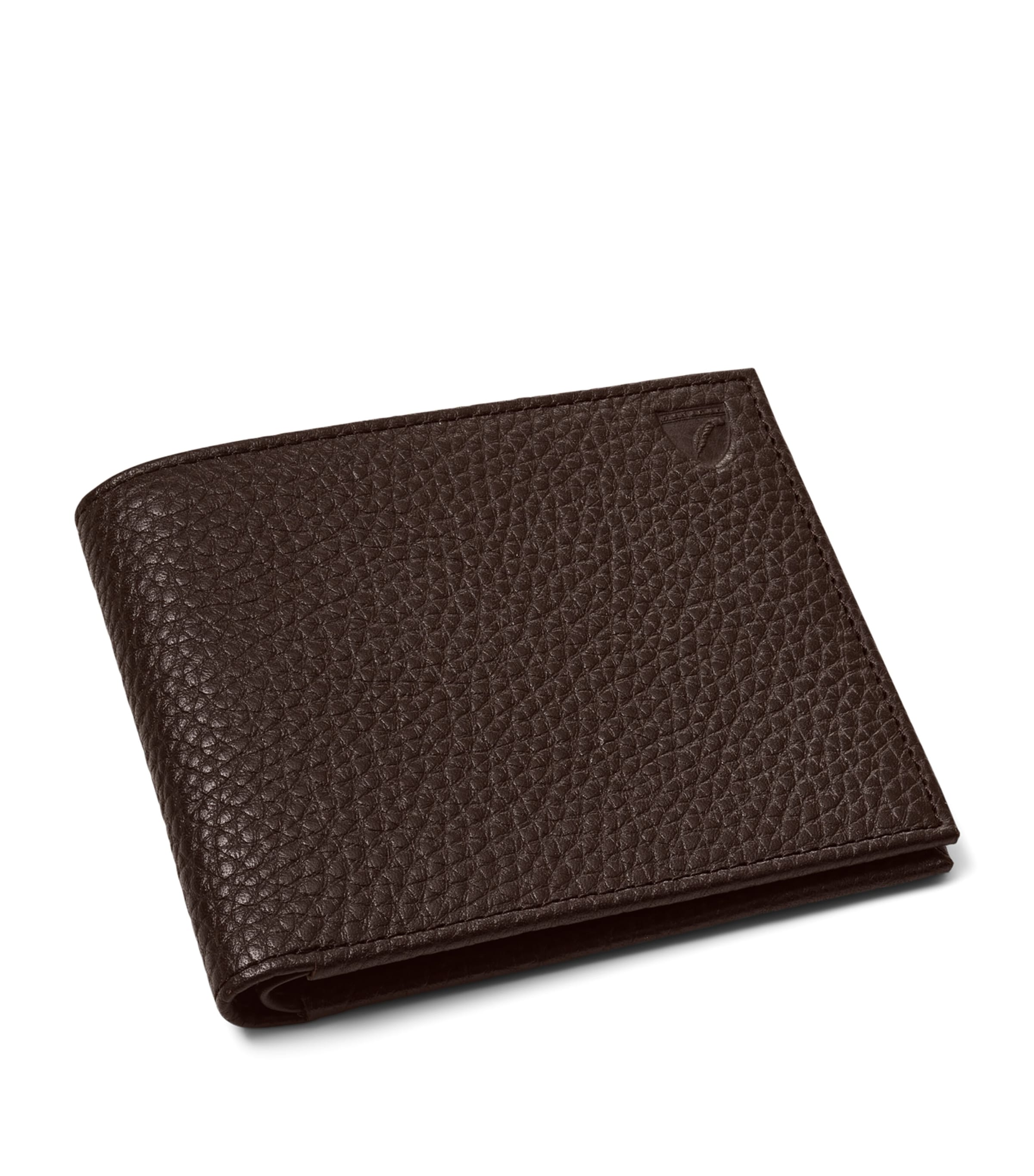 Aspinal Of London Leather Bifold Wallet Chocolate
