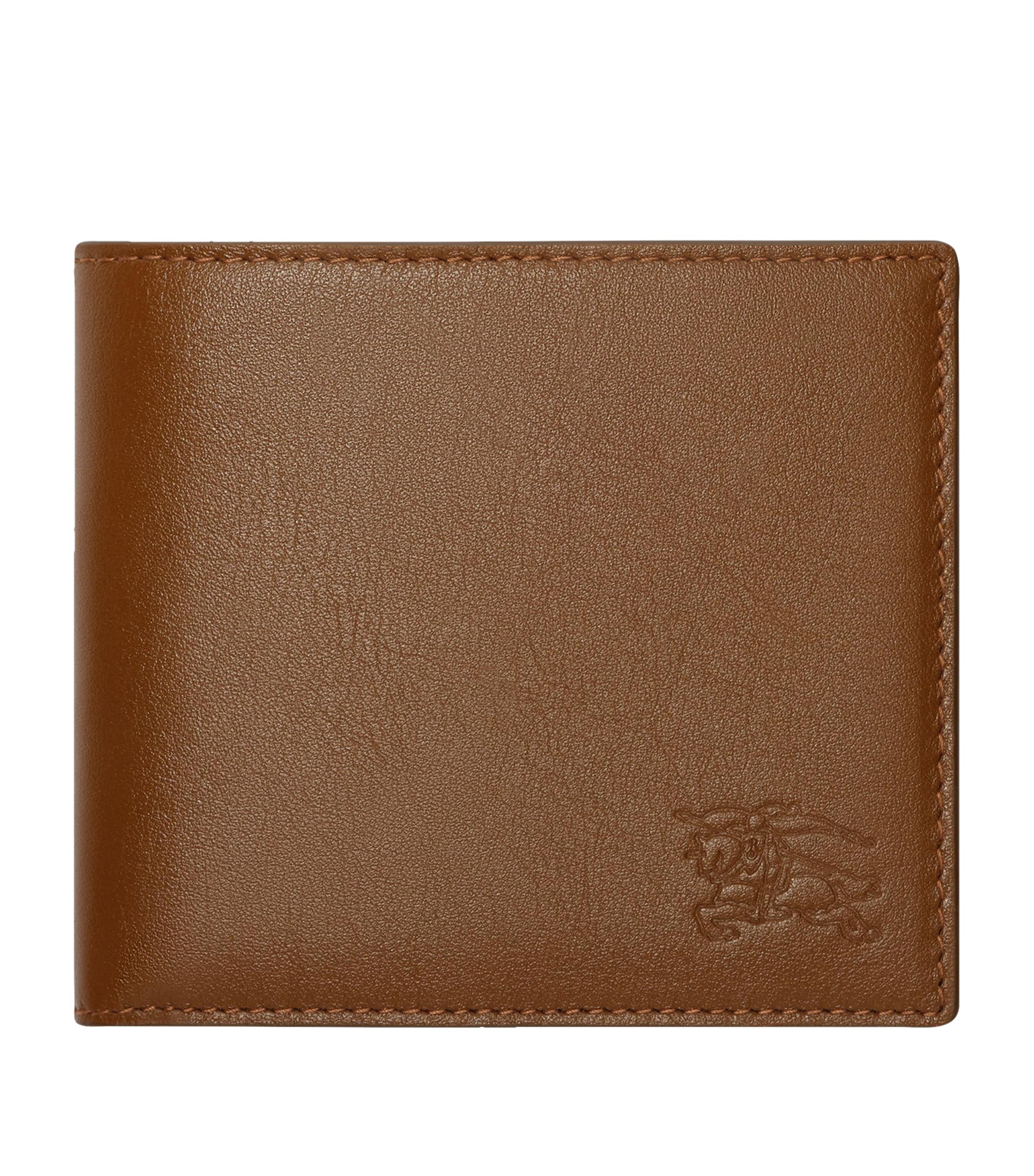 Burberry Pop Check Bifold Wallet Finch Brown/hazel