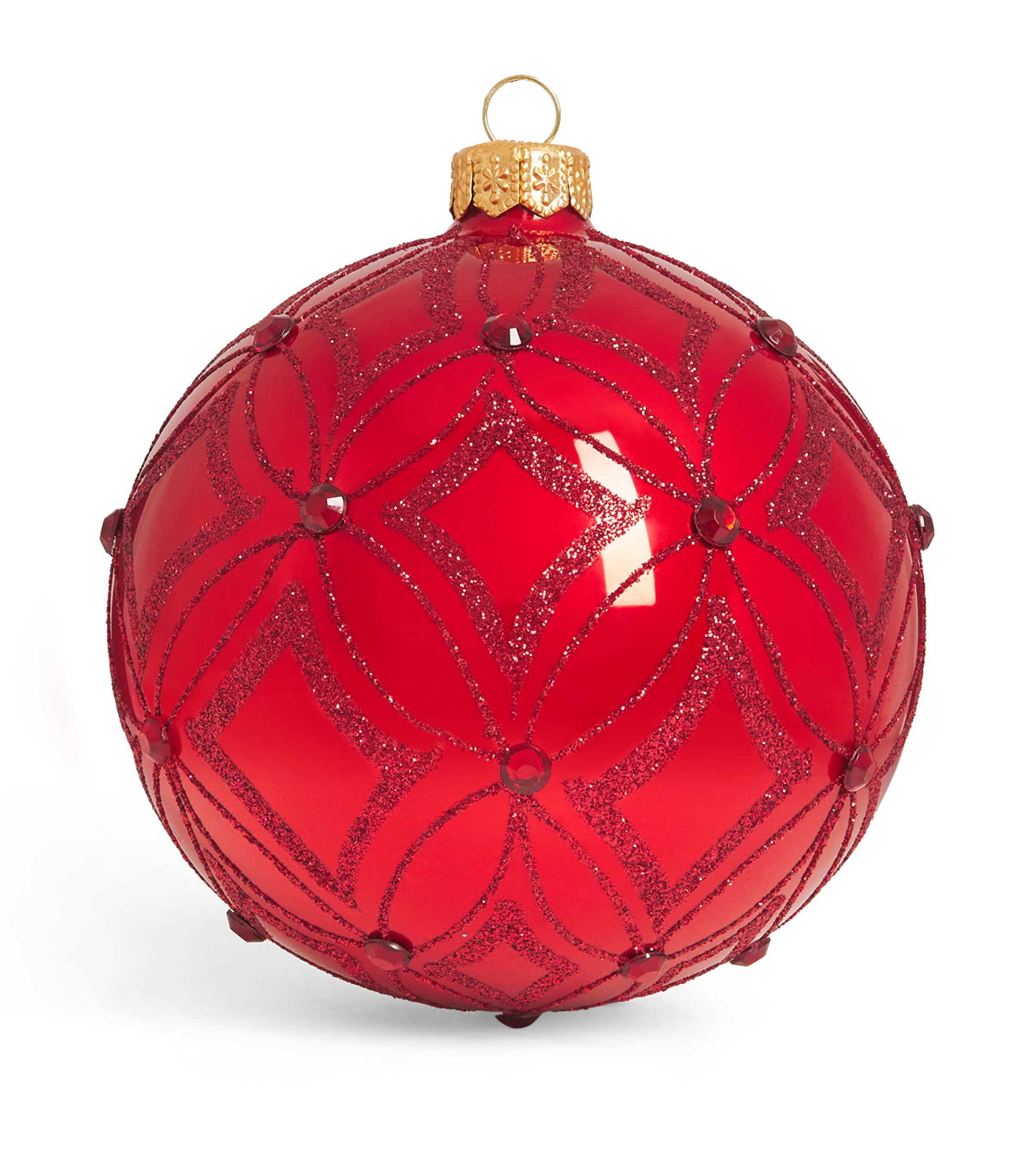 Harrods Glitter Crystal-Embellished Bauble
