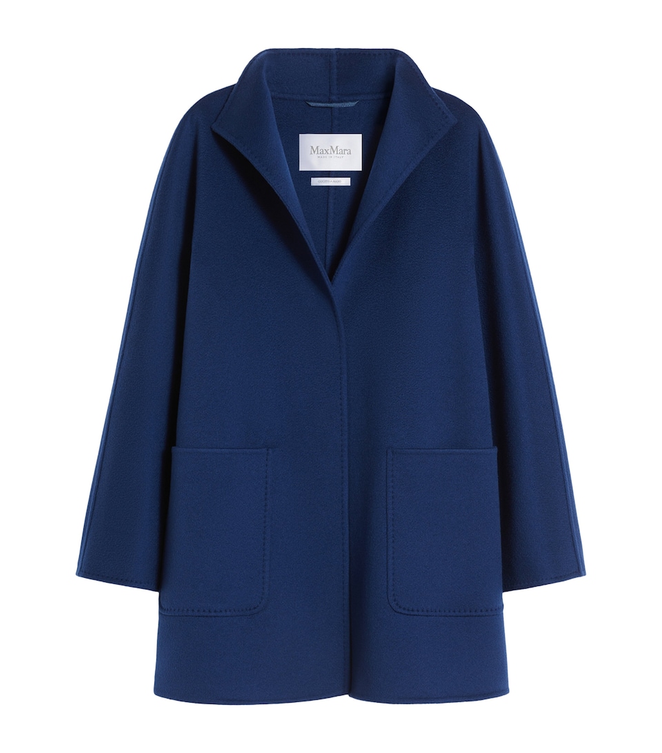 Cashmere Funnel-Neck Coat