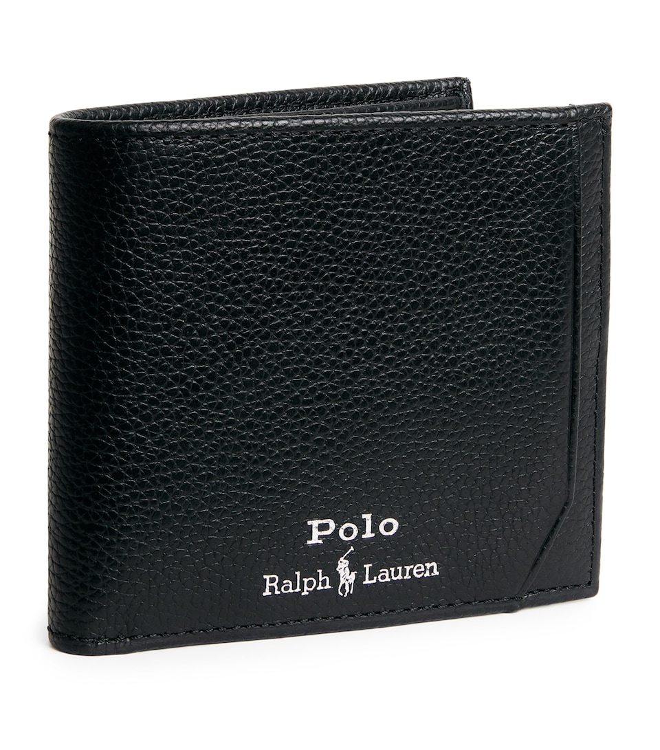 Polo Ralph Lauren Leather Logo Bifold Wallet Black