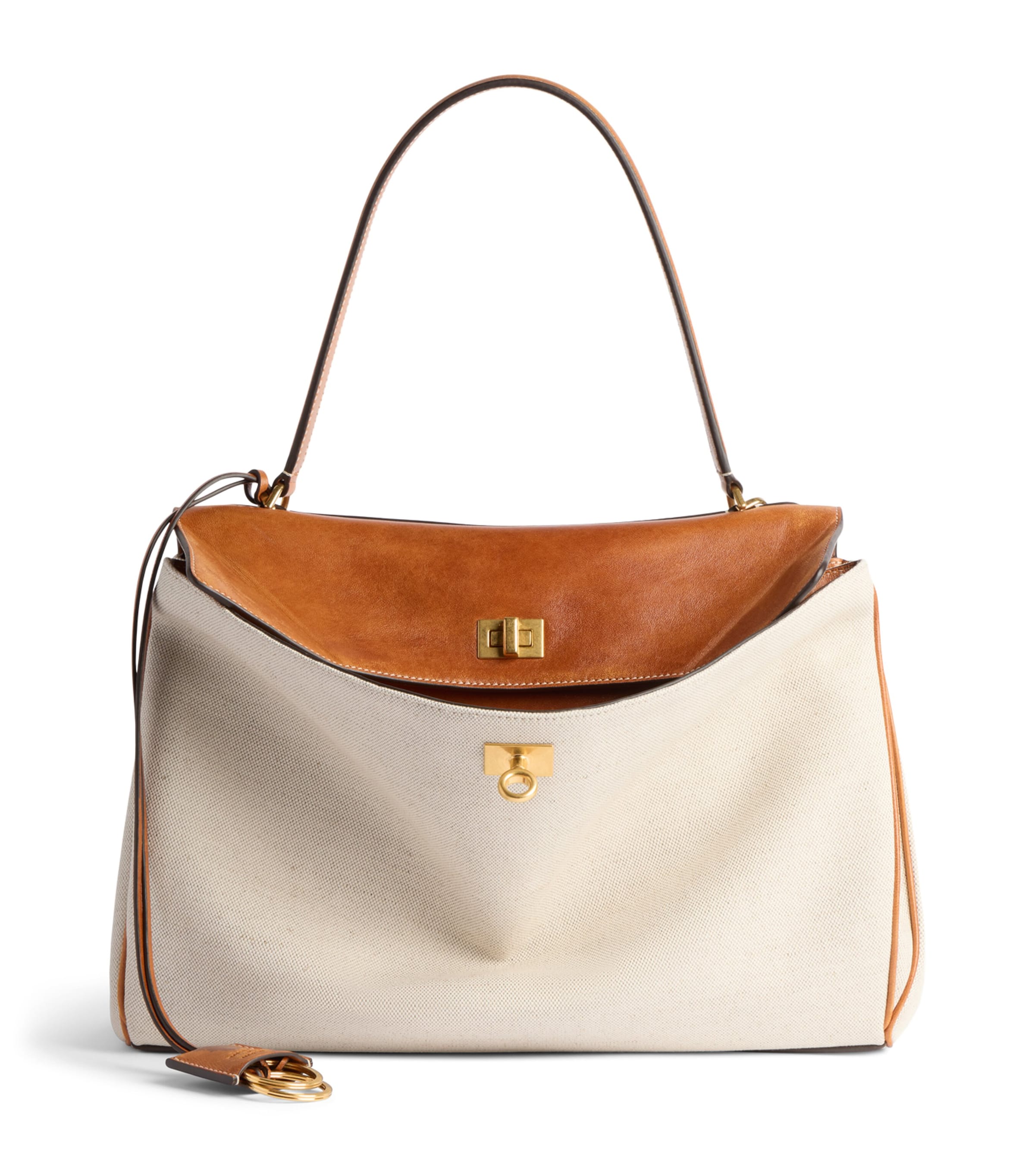 Balenciaga Medium Canvas Rodeo Top-Handle Bag