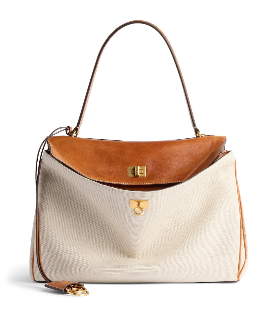 Balenciaga Medium Canvas Rodeo Top-Handle Bag