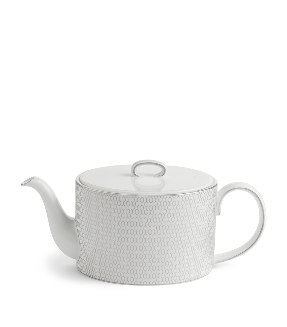 Wedgwood Gio Platinum Teapot White