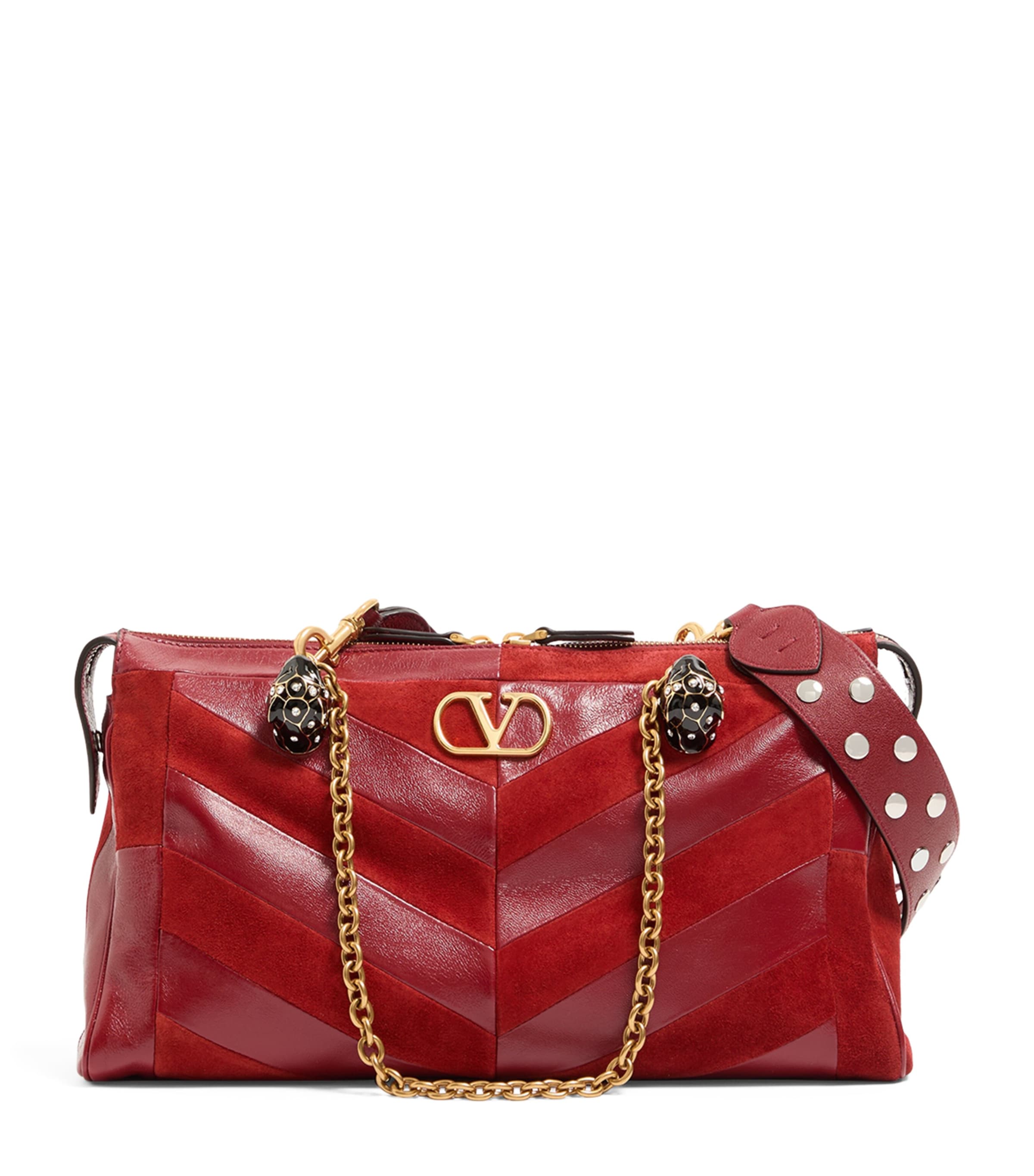 Valentino Garavani Medium Lambskin Panthea Tote Bag Aqs