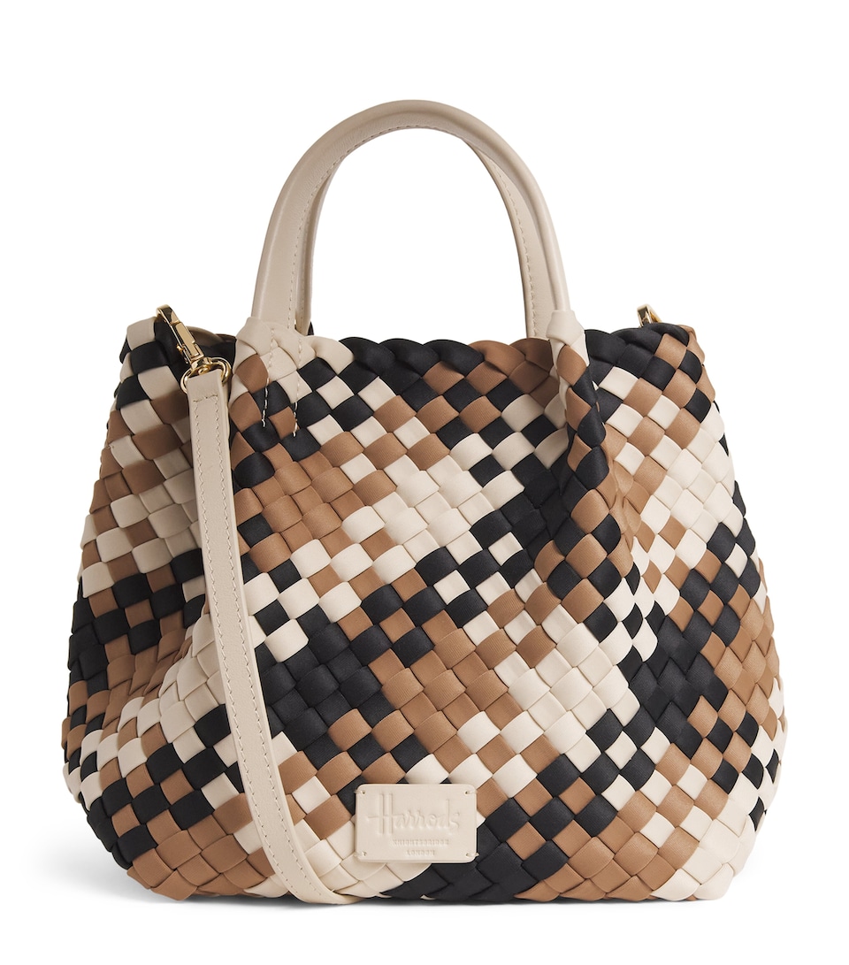 Harrods Mini Neoprene Woven Tote Bag