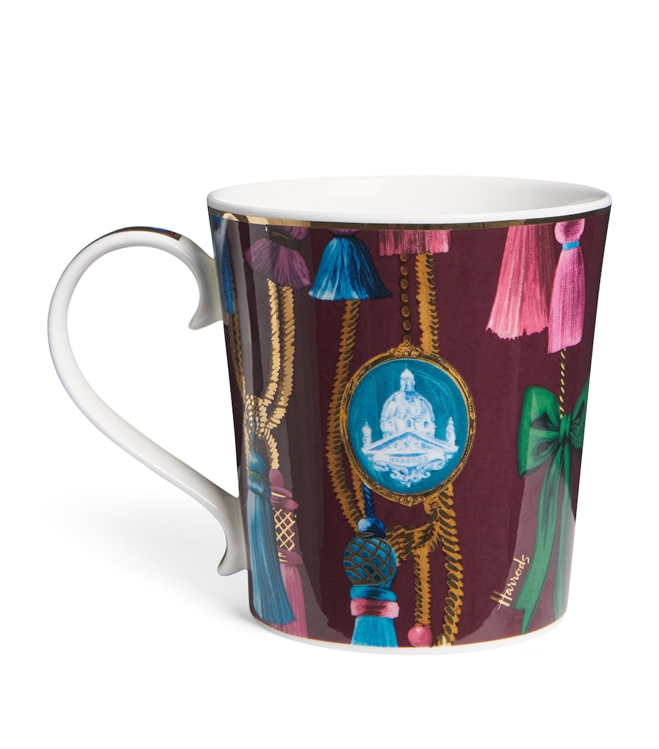 Harrods Bone China Tassel Mug