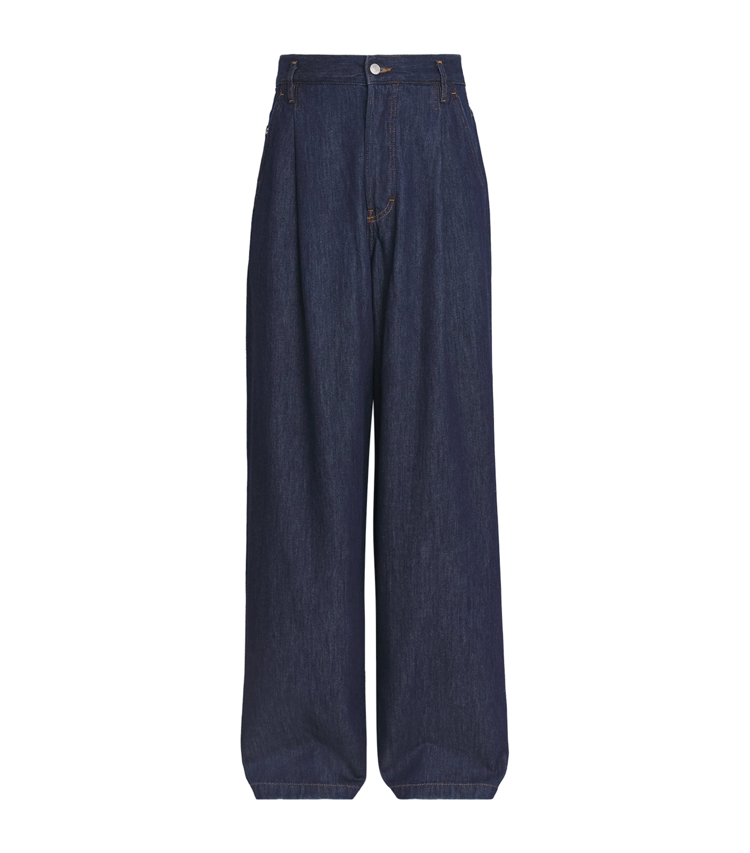 DRIES VAN NOTEN Mens Pleated Penning Wide-Leg Jeans