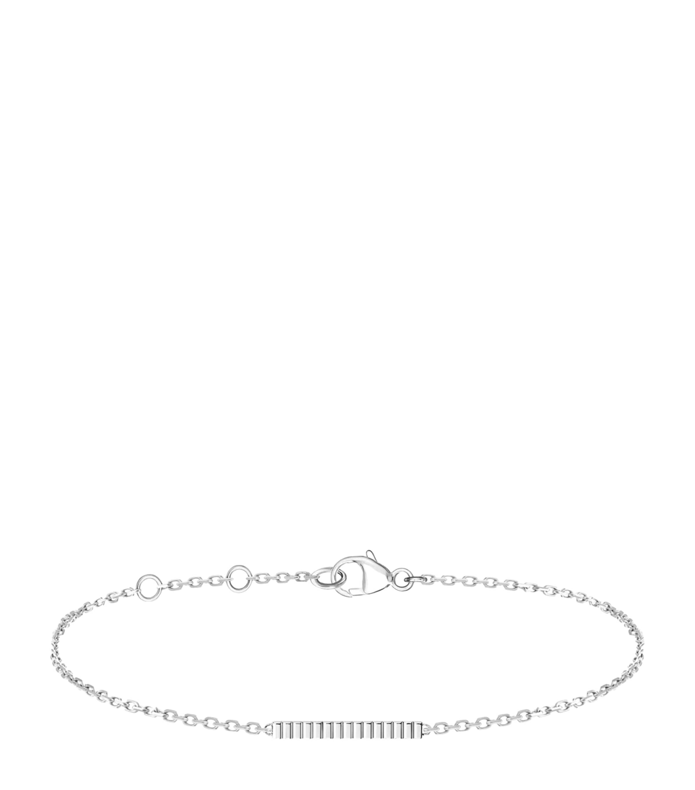 Boucheron White Gold Quatre Grosgrain Chain Bracelet White Gold