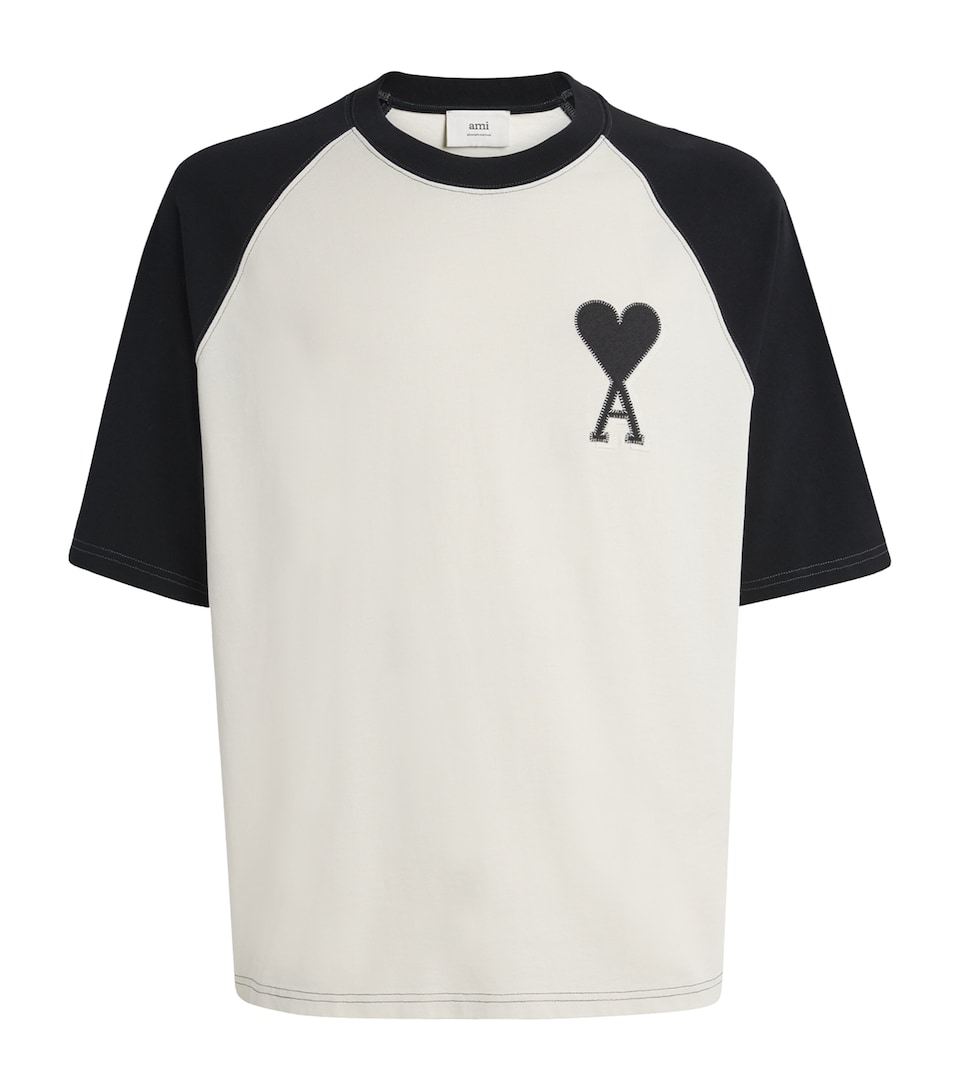 Cotton Two-Tone Ami de Coeur T-Shirt