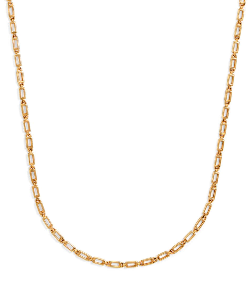 Yellow Gold Block-Chain Necklace