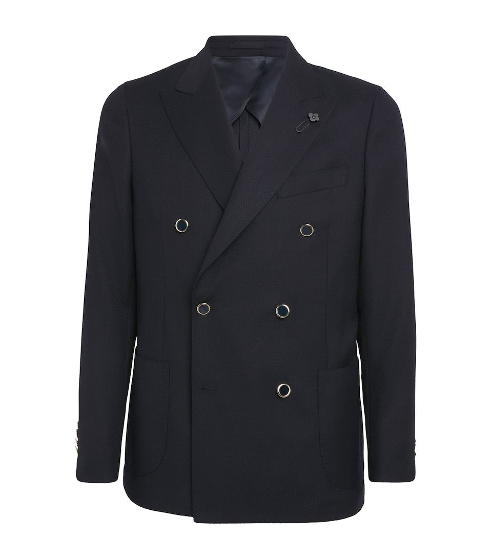 Wool Double-Breasted Blazer