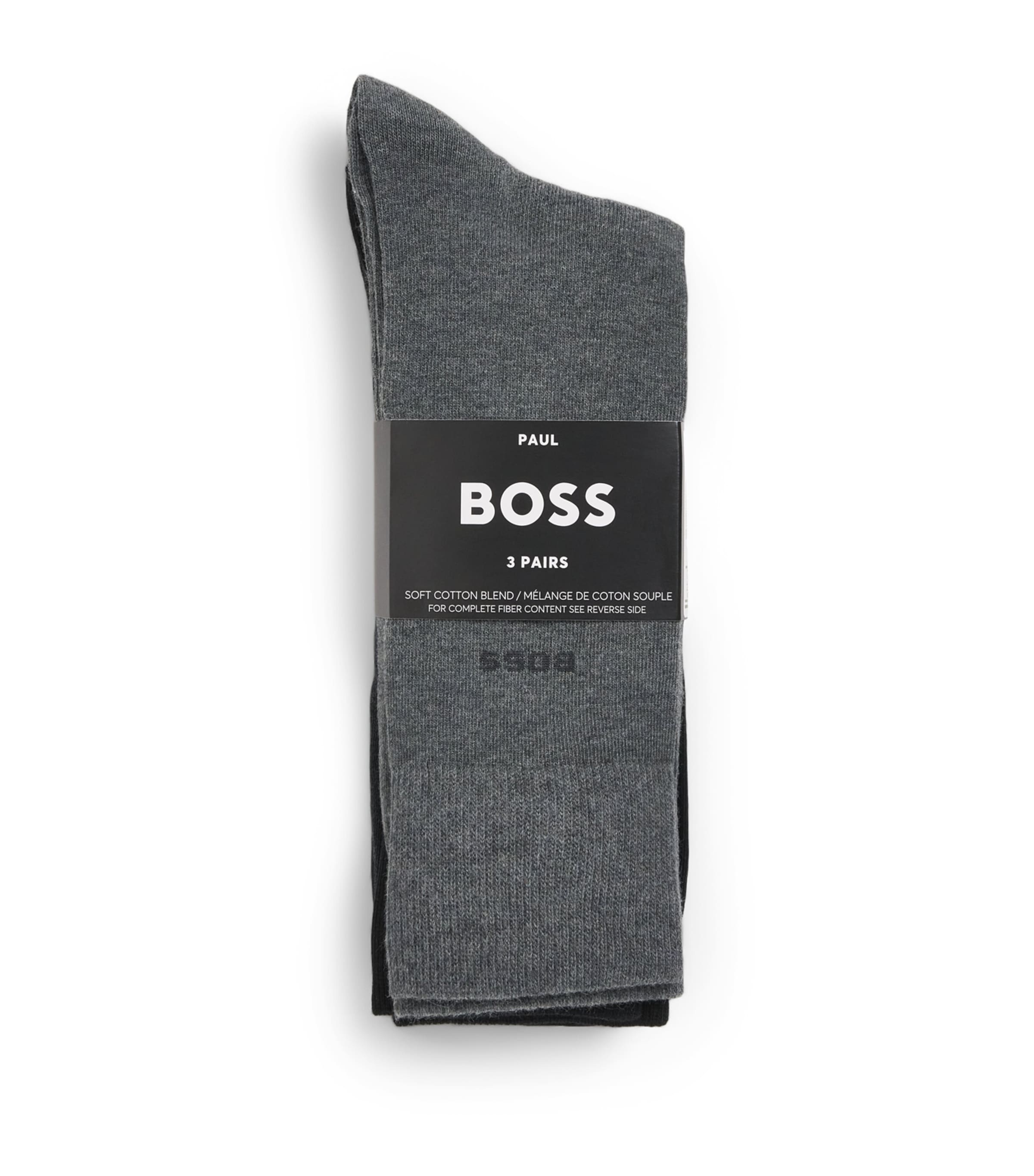 BOSS Mens Logo Socks (Pack of 3) Open Miscel