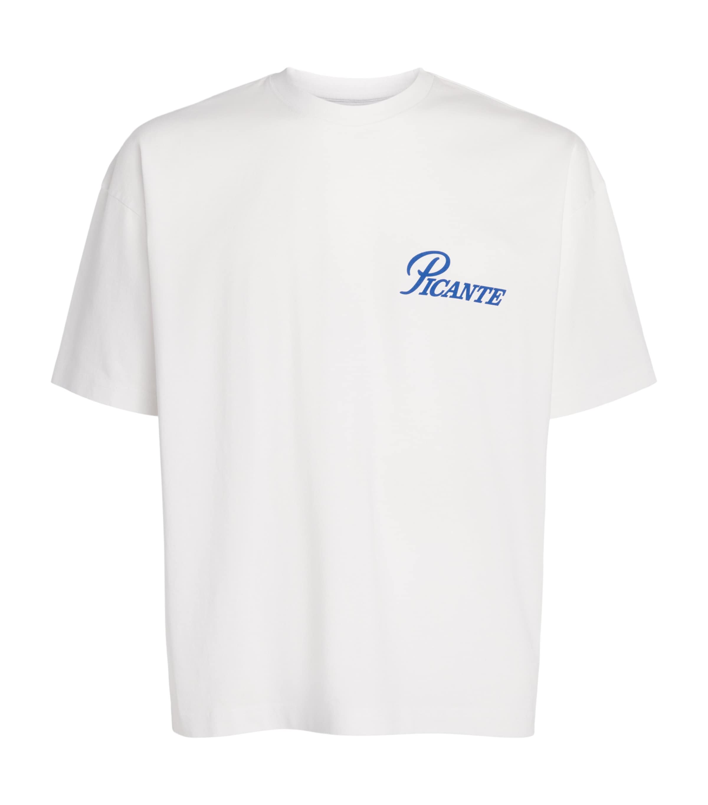 PICANTE Mens Organic Cotton Record T-Shirt White