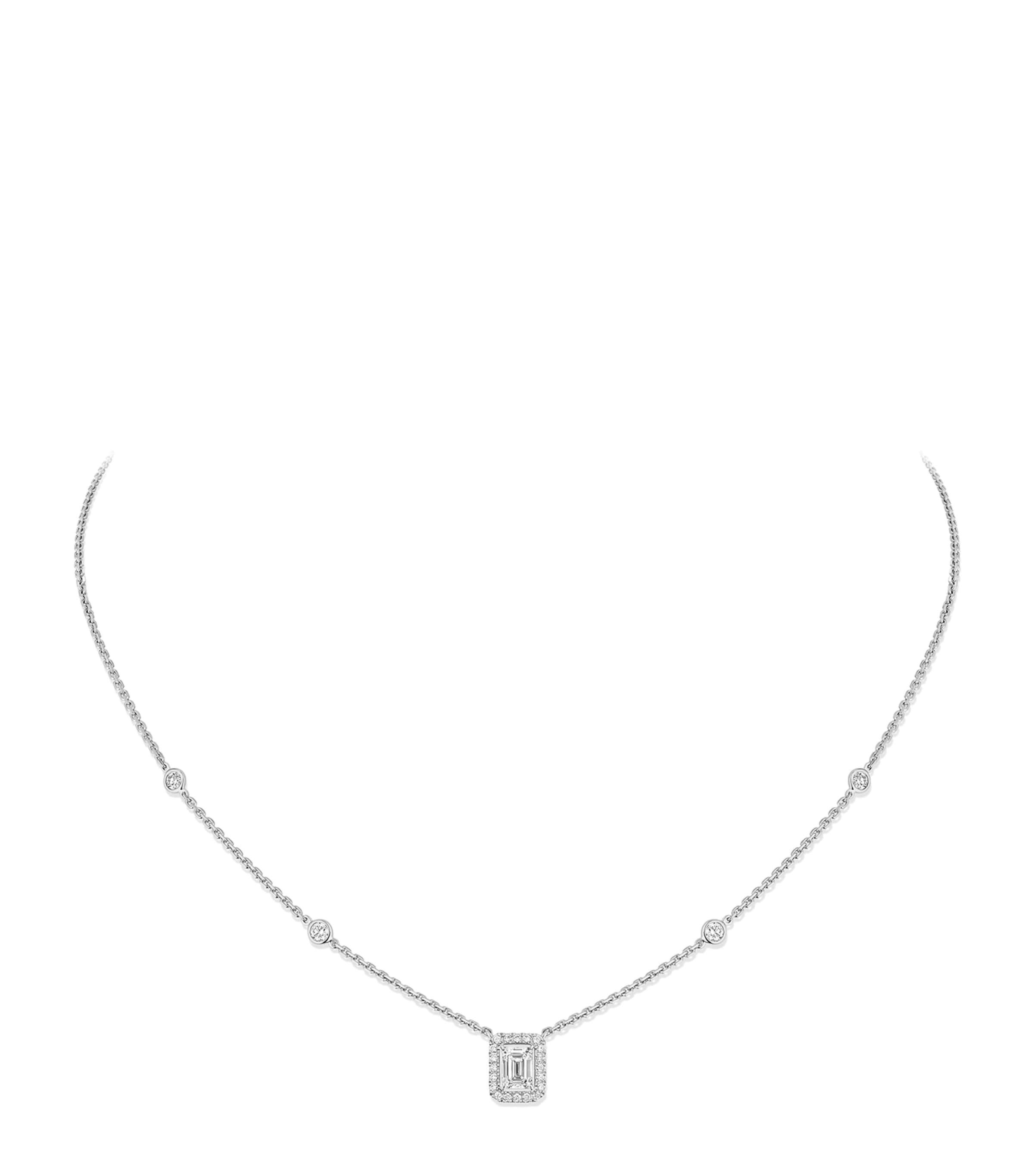Messika Joy White Gold and Diamond Chain Necklace White Gold